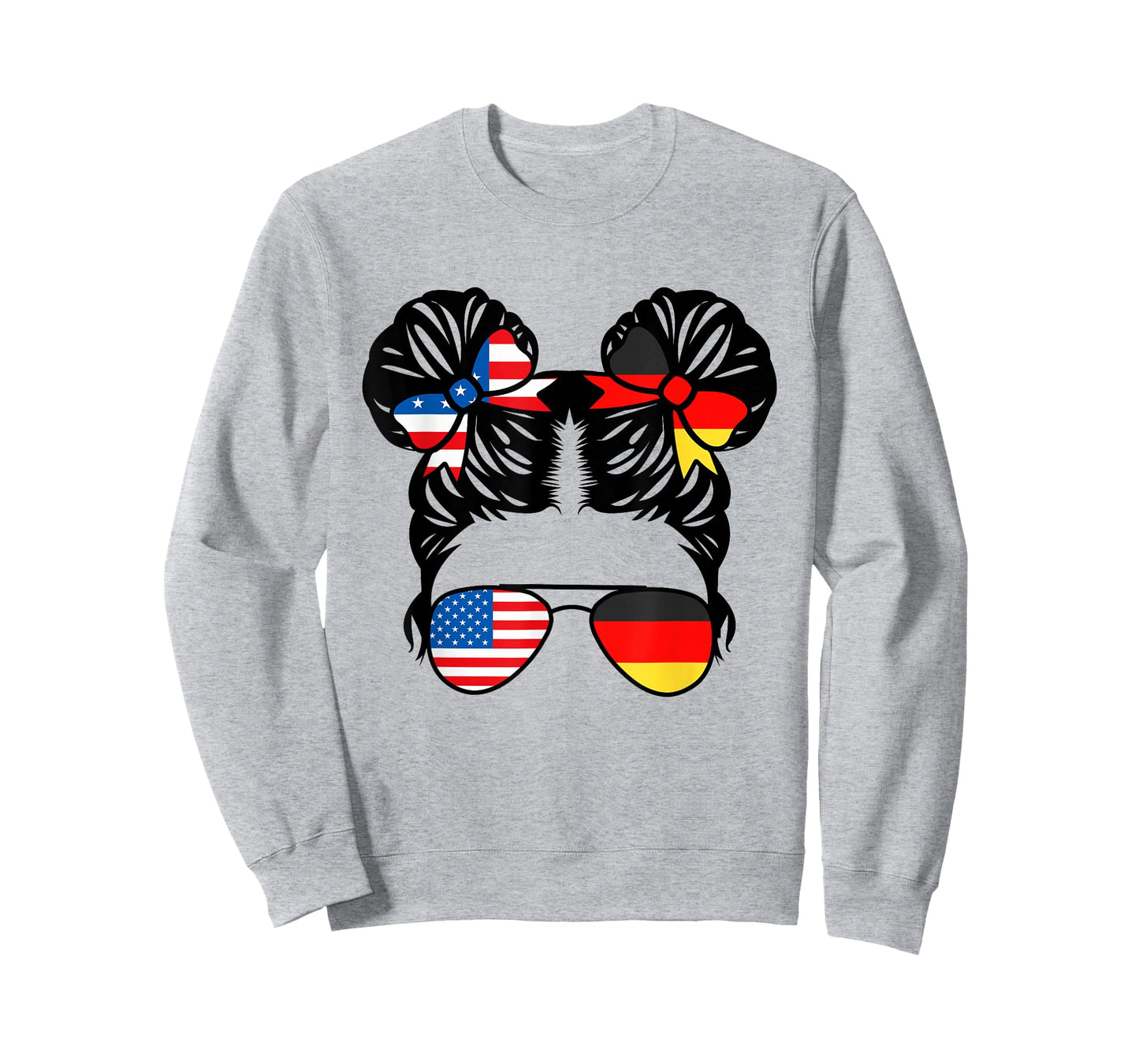 Half American Half German Girl USA Germany Flag Patriot T-Shirt