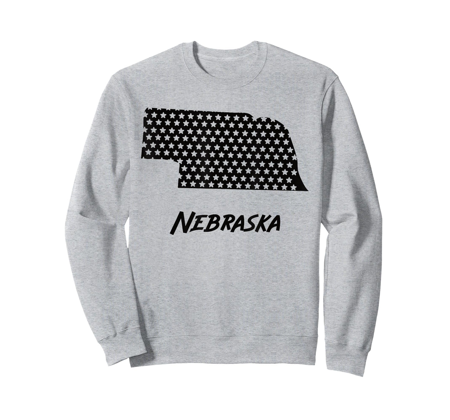 Nebraska USA State Outline Stars Vintage Retro Design T-Shirt