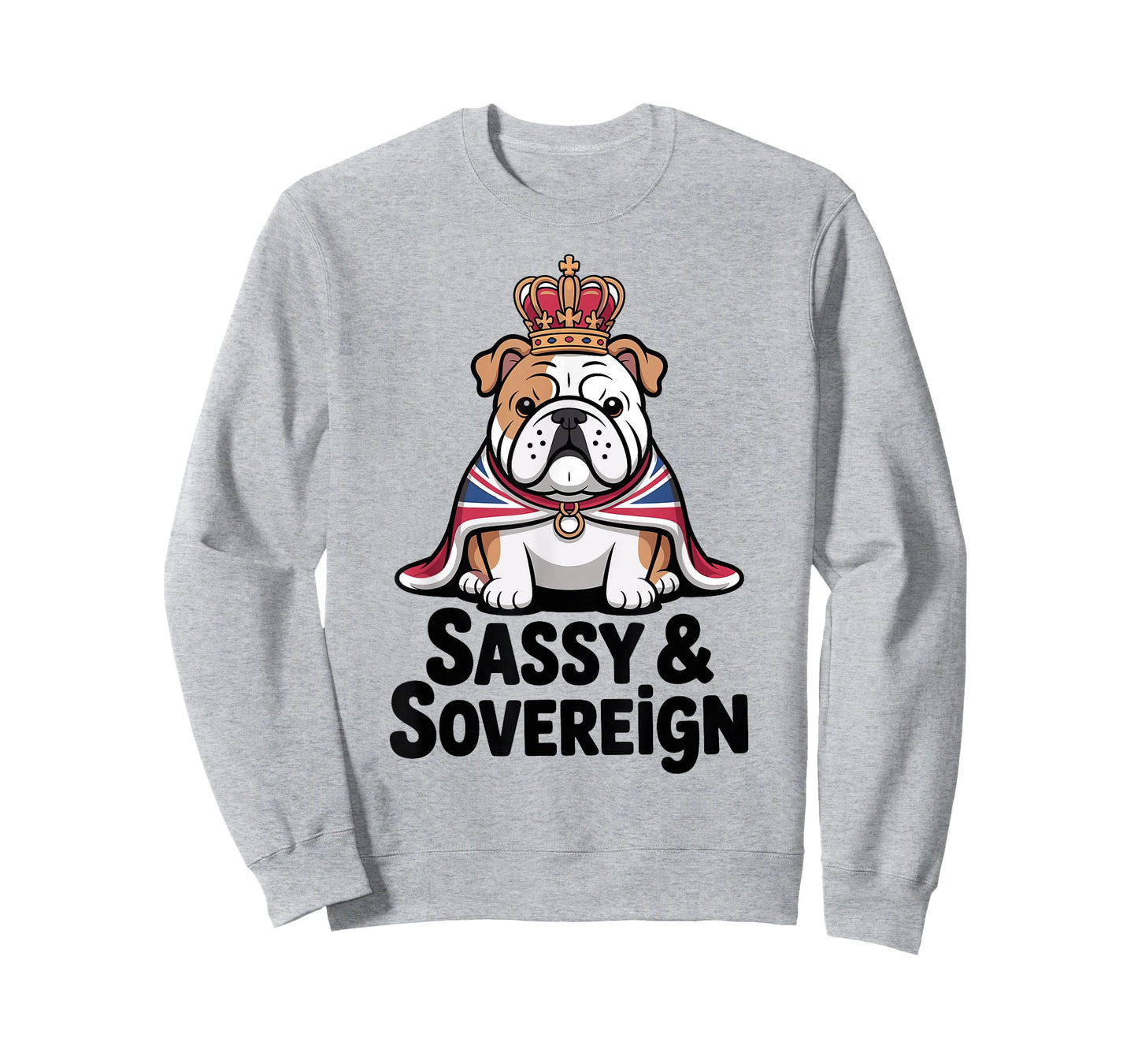 London Sassy British Bulldog with Union Jack Cape T-Shirt