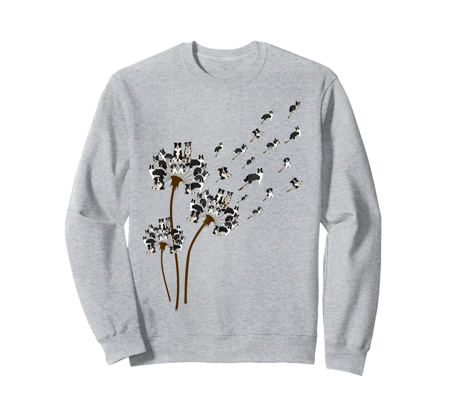 Border Collie Dandelion Funny Gift For Dog Lovers T-Shirt for Men Women