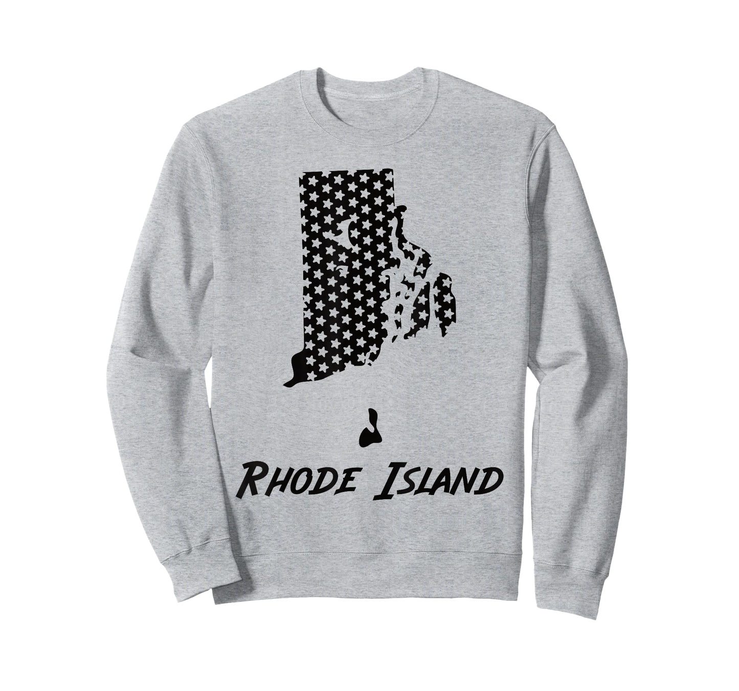 Rhode Island USA State Outline Stars Vintage Retro Design T-Shirt