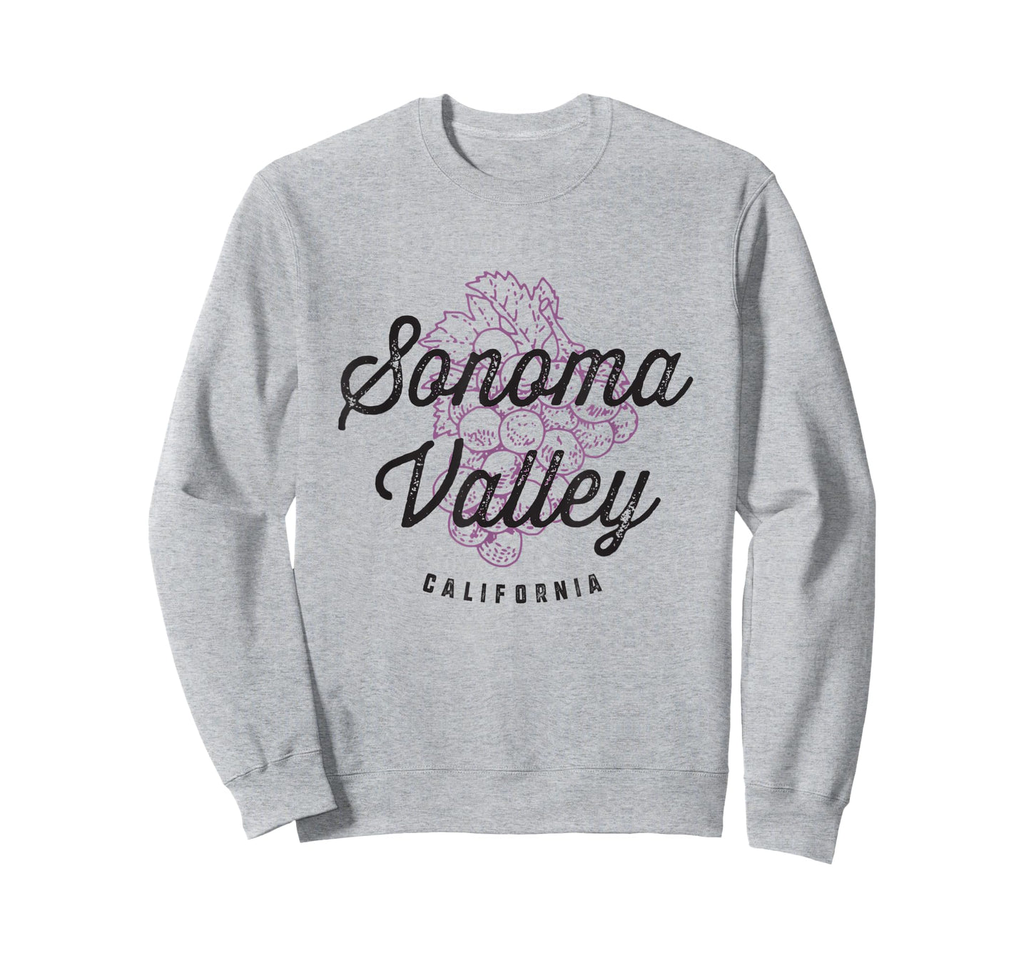 Sonoma Valley California Wine Country Vintage Grapes T-Shirt