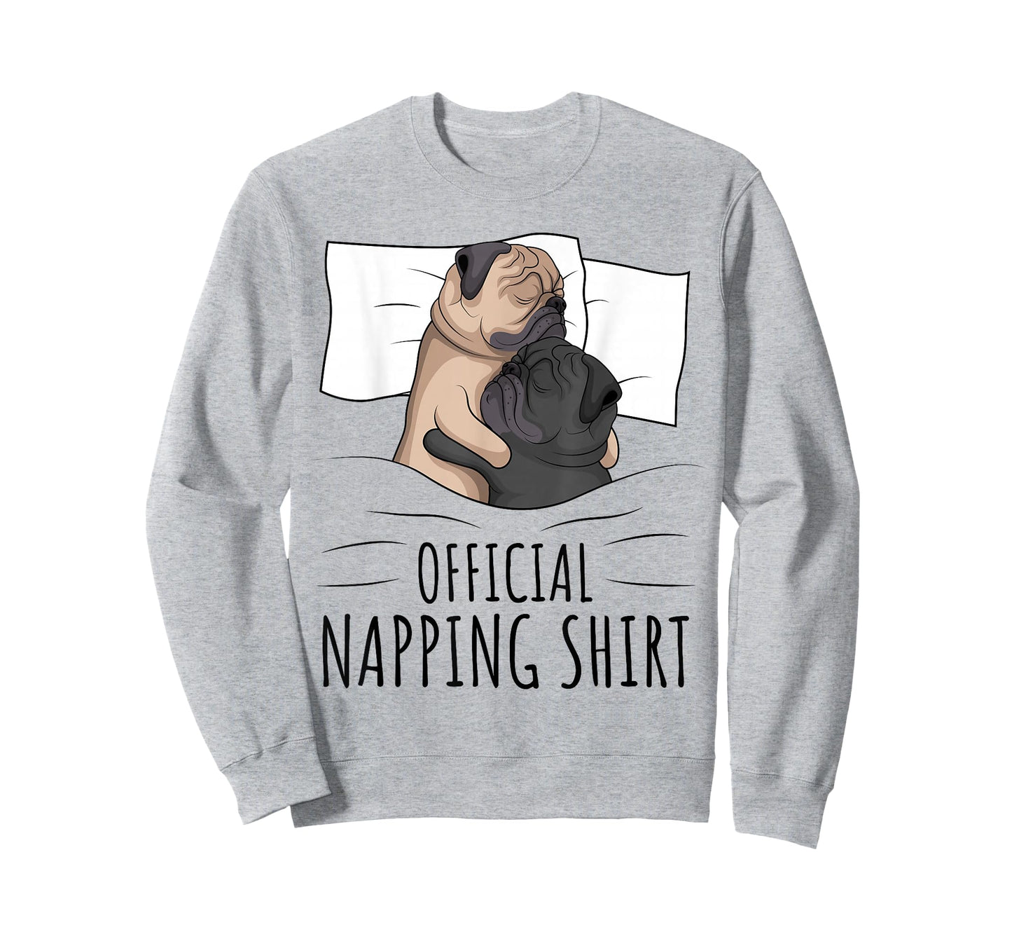 Sleeping Pug Lover Dog Official Napping T-Shirt