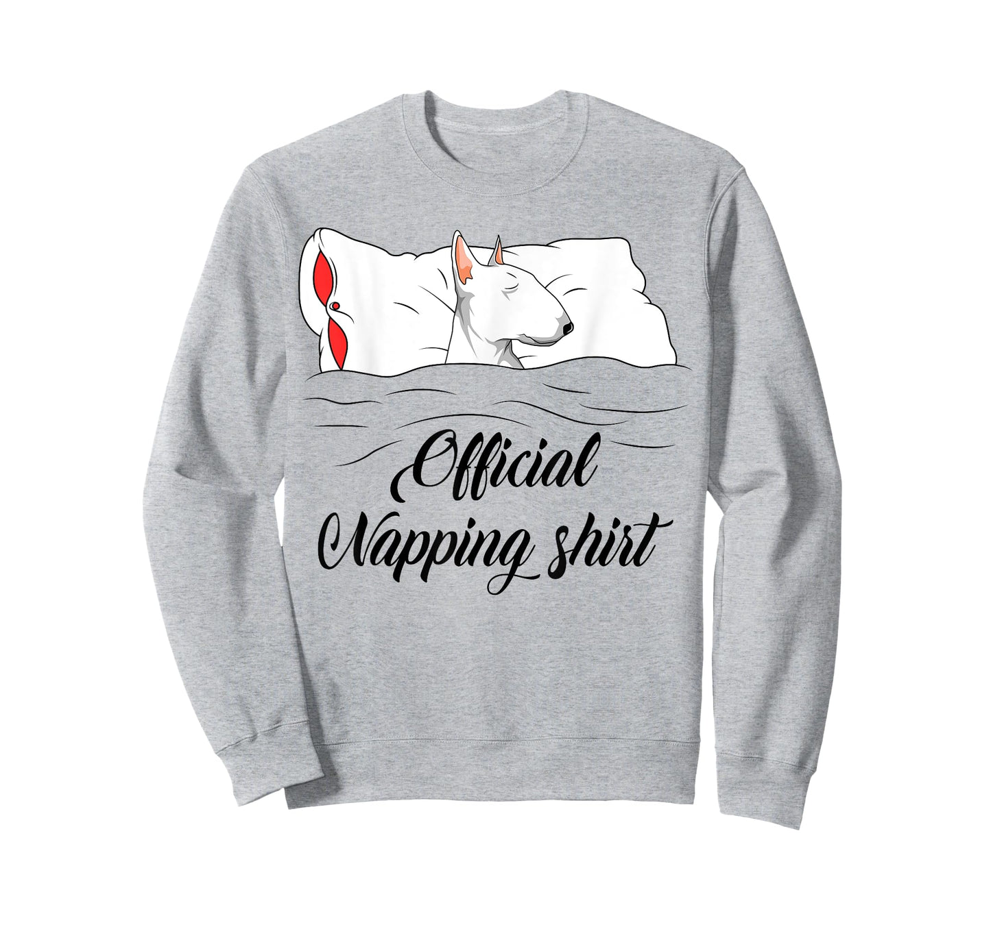 Sleeping Bull Terrier Pyjamas Dog Lover Official Napping T-Shirt
