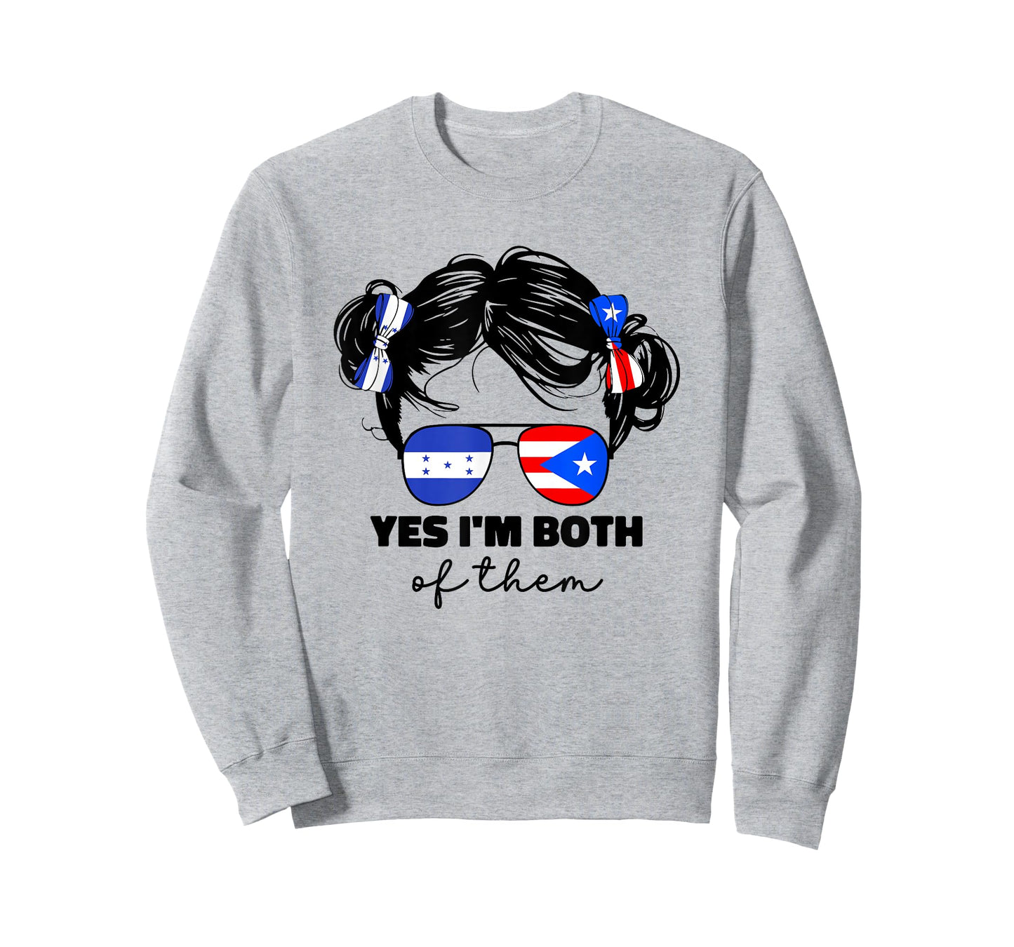 Half Honduran And Puerto Rican Rico Honduras Flag Kids Girl T-Shirt