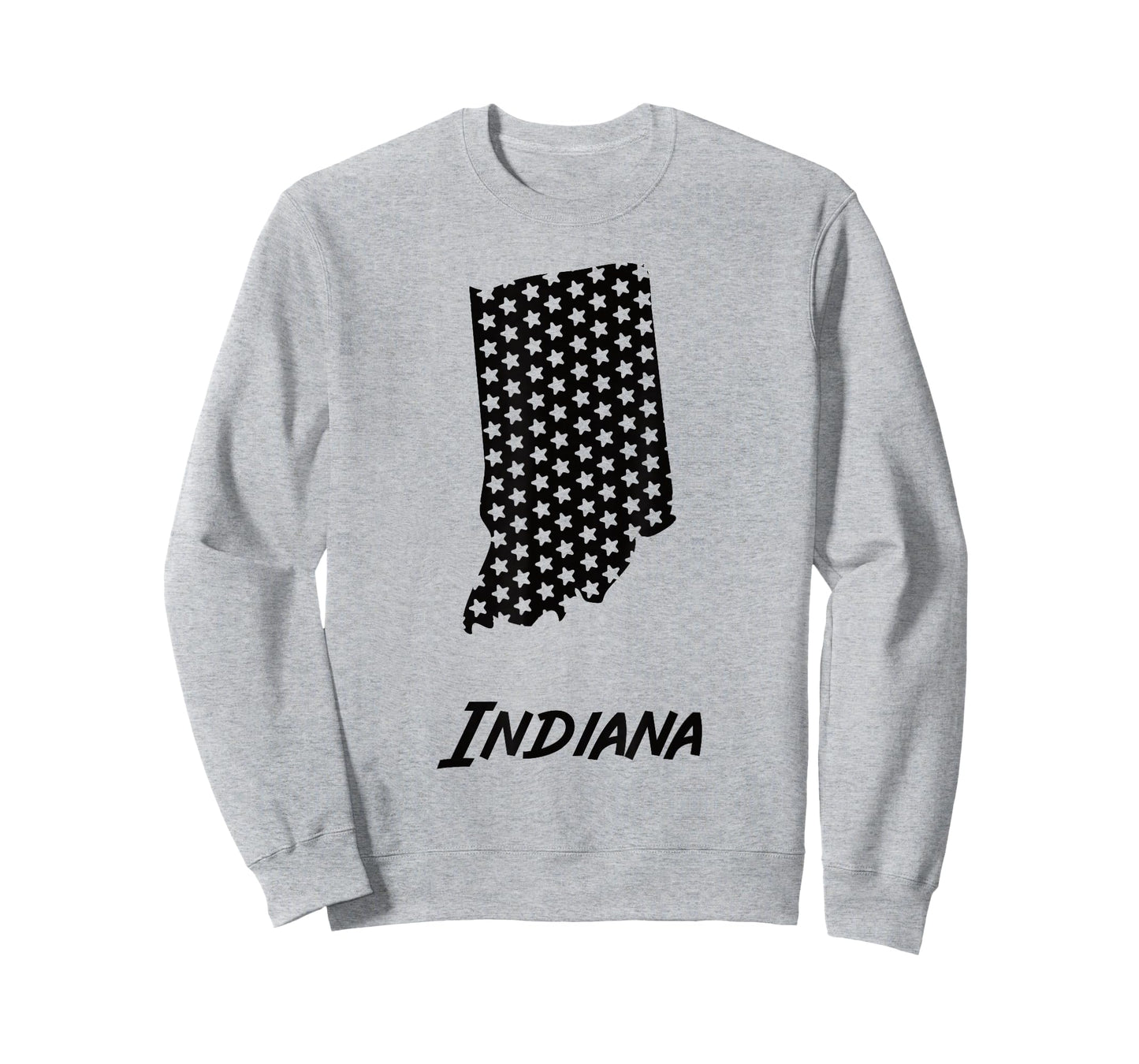 Indiana USA State Outline Stars Vintage Retro Design T-Shirt