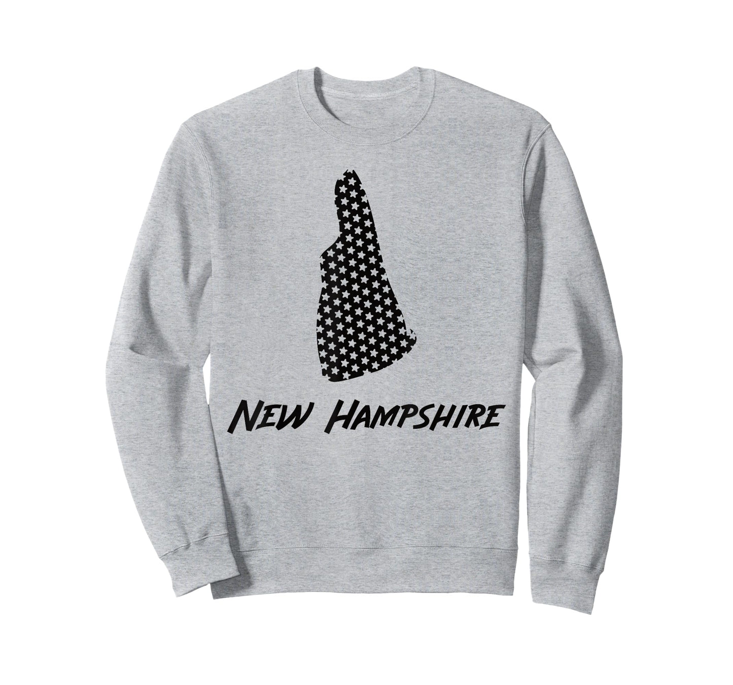 New Hampshire USA State Outline Stars Vintage Retro Design T-Shirt