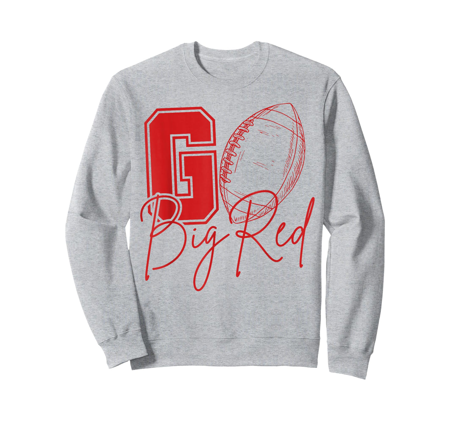 Bold Red Spirit Sports Banner for Football Fans T-Shirt