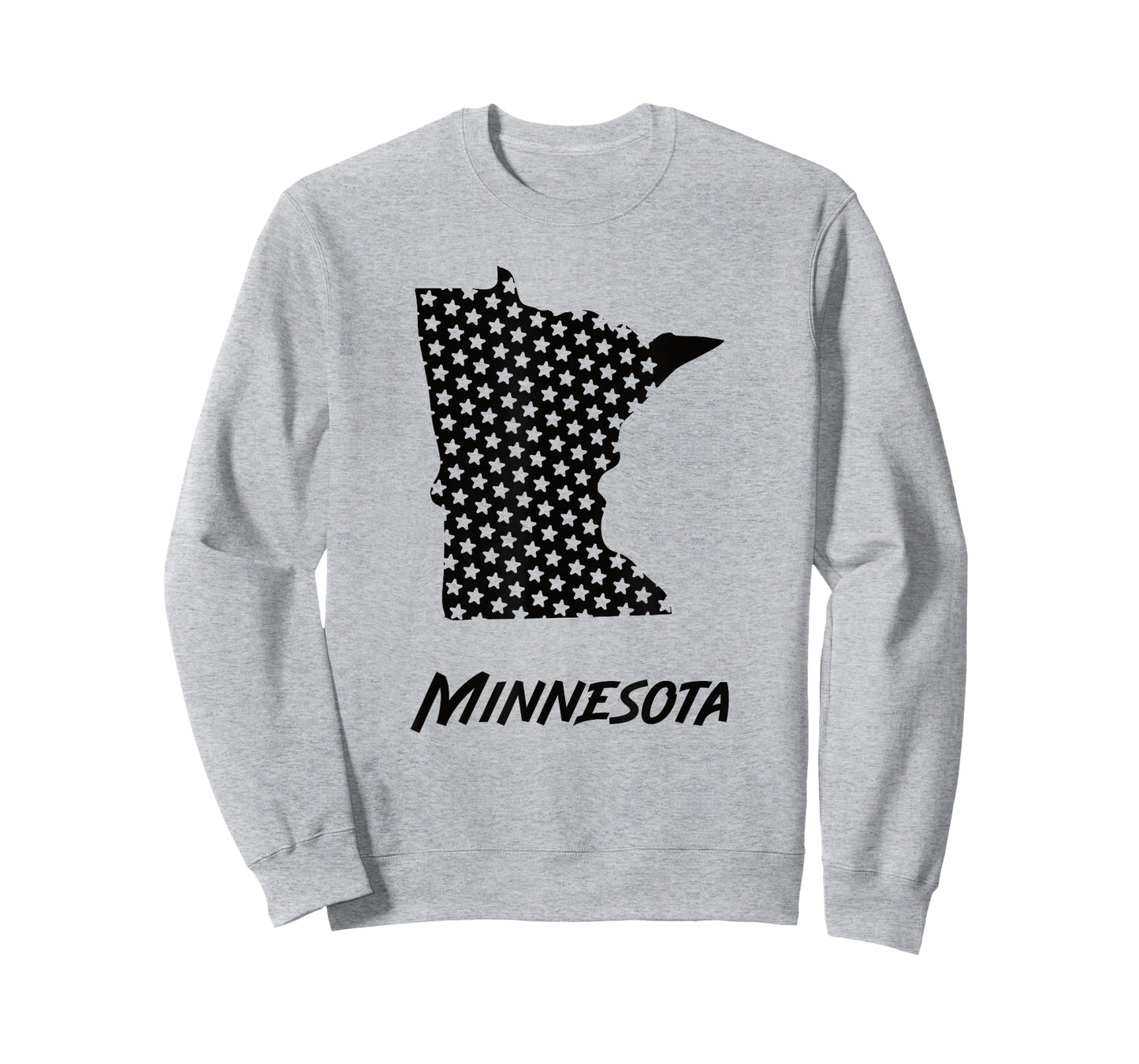 Minnesota USA State Outline Stars Vintage Retro Design T-Shirt