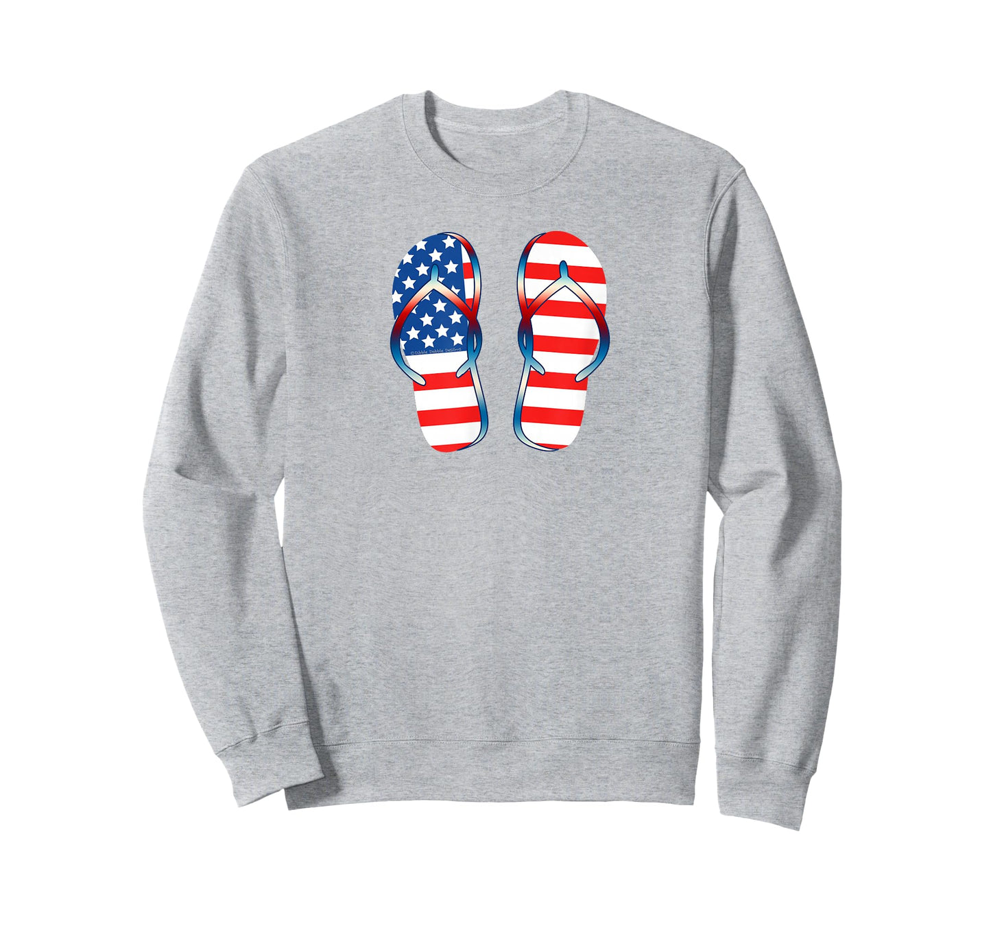 Patriotic USA Flag Summer Flip Flops - 4th of July T-Shirt