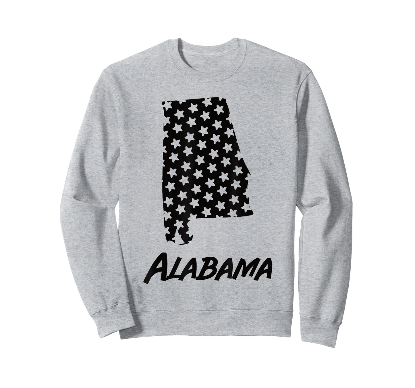 Alabama USA State Outline Stars Vintage Retro Design T-Shirt