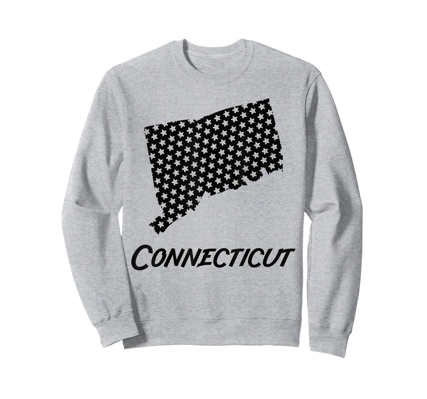 Connecticut USA State Outline Stars Vintage Retro Design T-Shirt