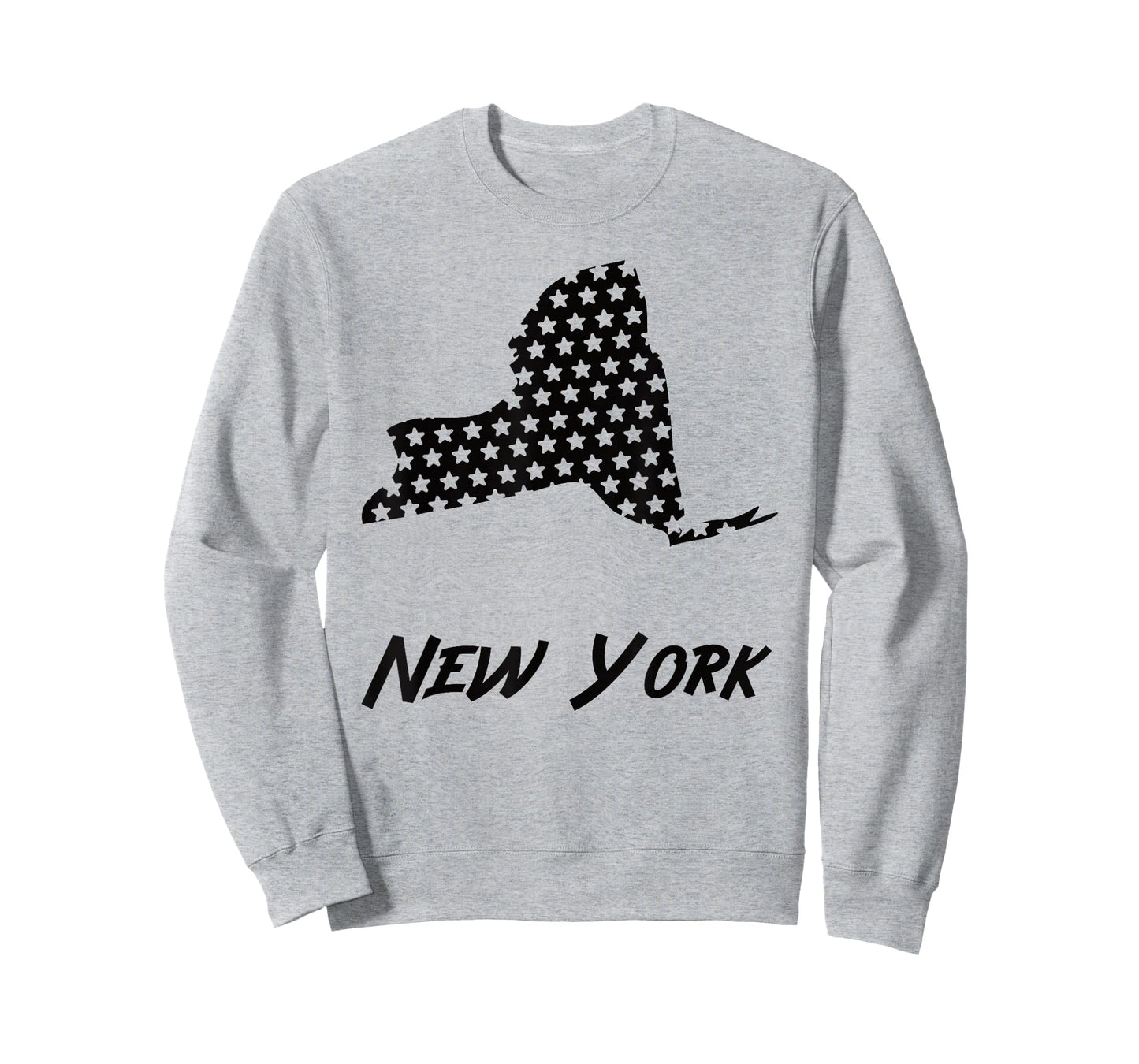 New York USA State Outline Stars Vintage Retro Design T-Shirt