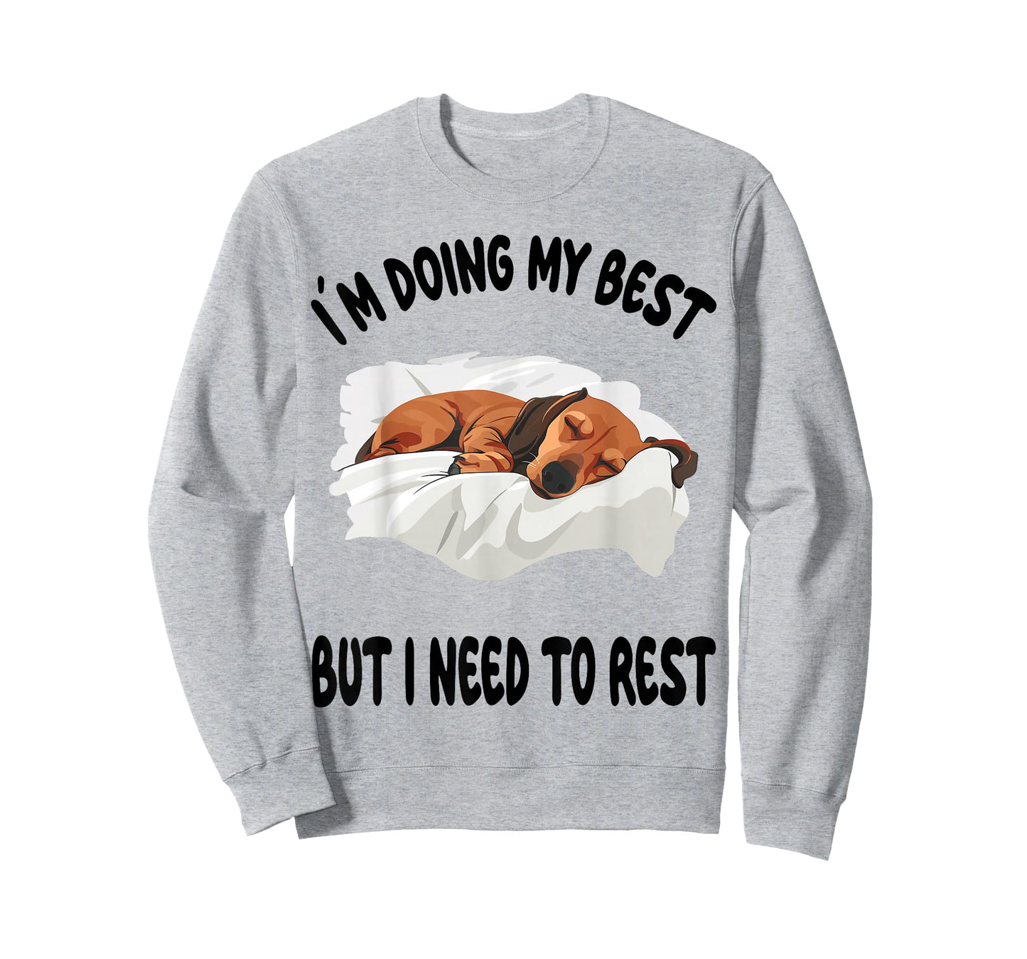 Dachshund Doxie Dog Pajamas Nightgown Sleeping Napping T-Shirt