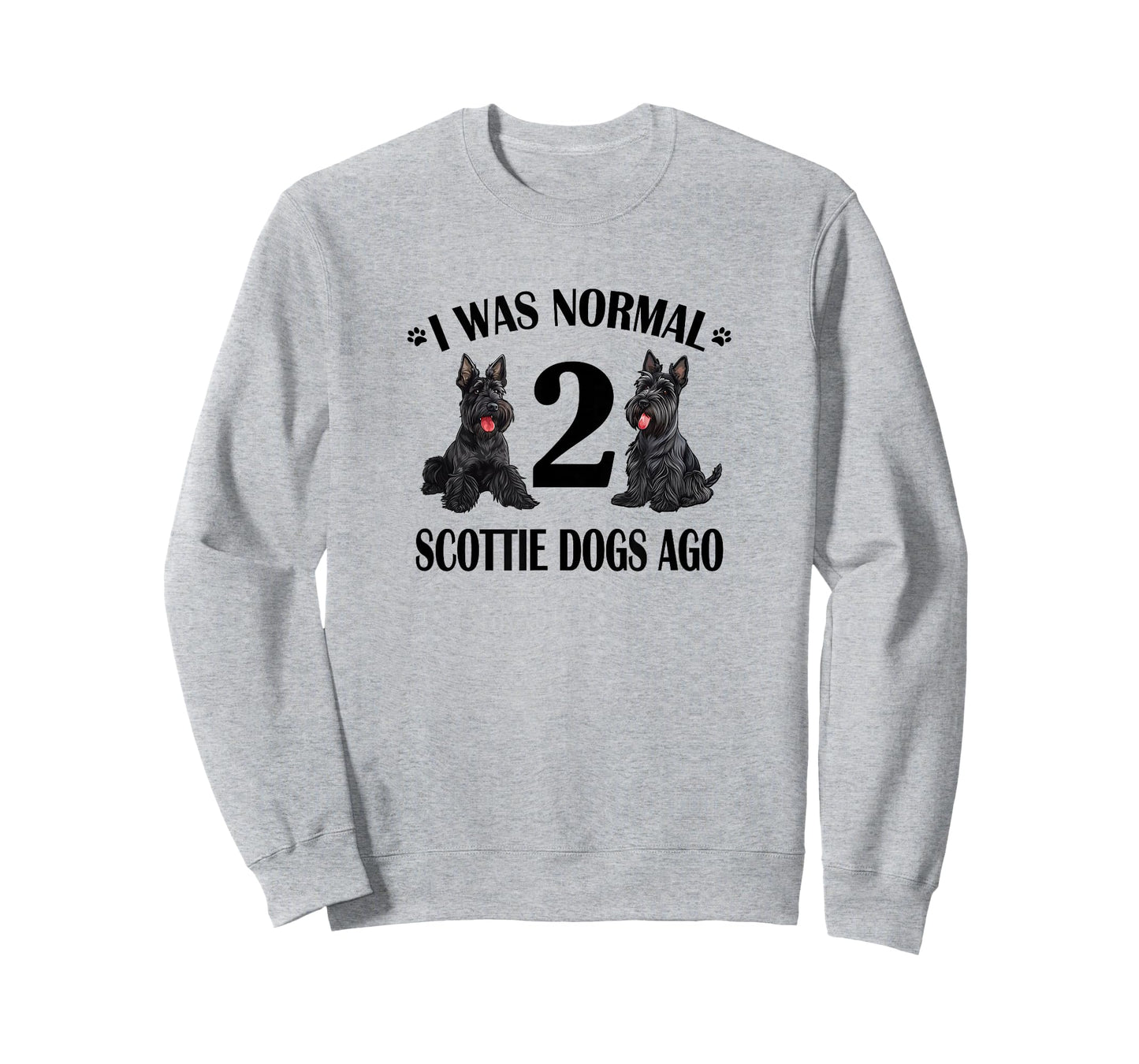 Cute Normal Two 2 Scottie Dogs Ago Scottish Terrier Lover T-Shirt