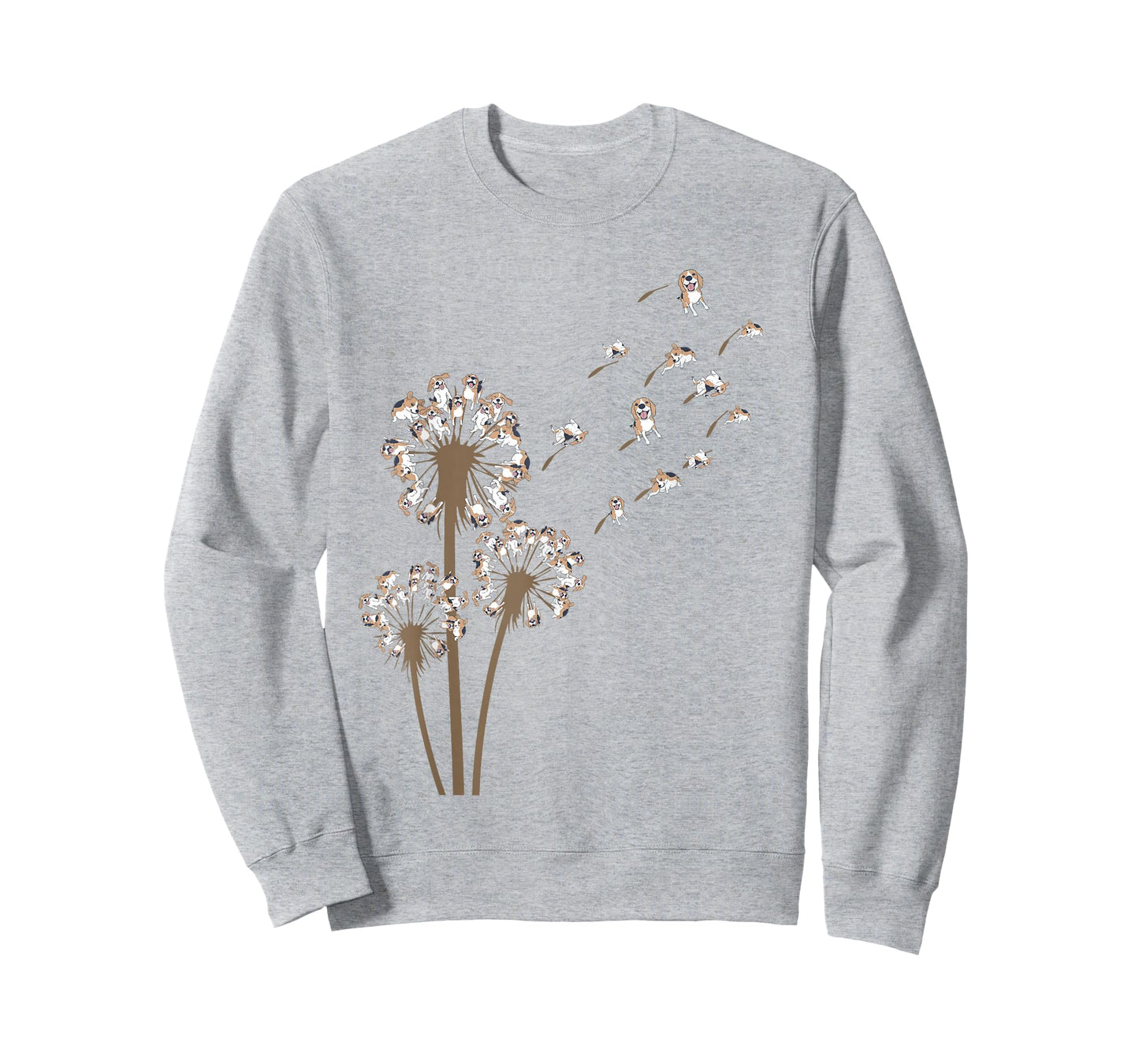 Beagle Flower Fly Dandelion Funny Dog Lover Dog Dad T-Shirt