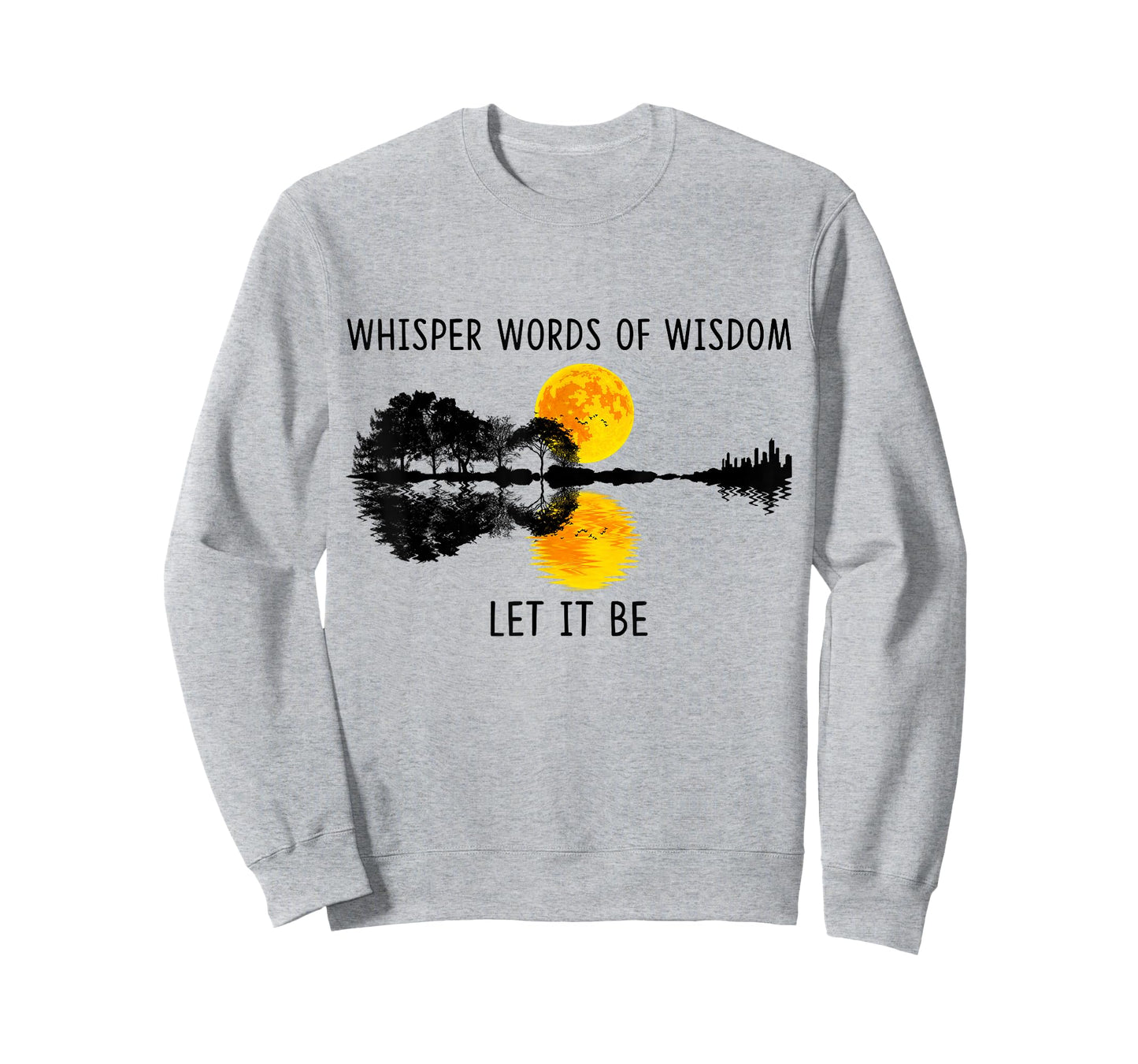 Whisper Words Of Wisdom Let-It Be Tshirt Guitar Lake Shadow T-Shirt
