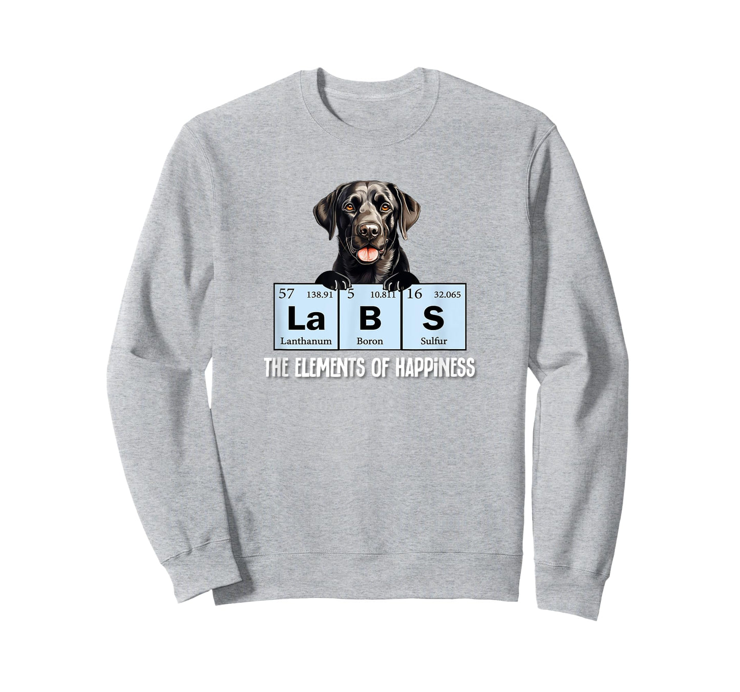 Funny Elements of Happiness Black Lab Lover T-Shirt