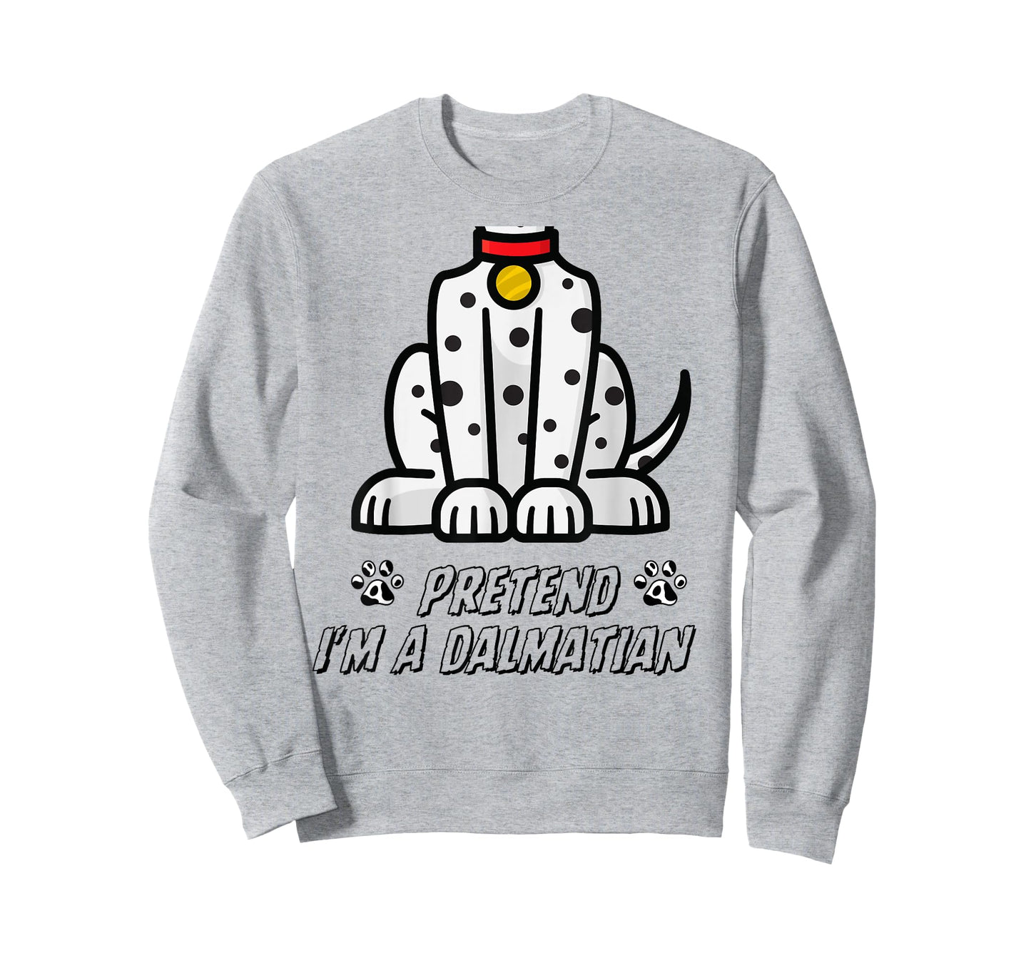 Funny Pretend I'm A Dalmatian Dog Lazy Halloween Men Women T-Shirt