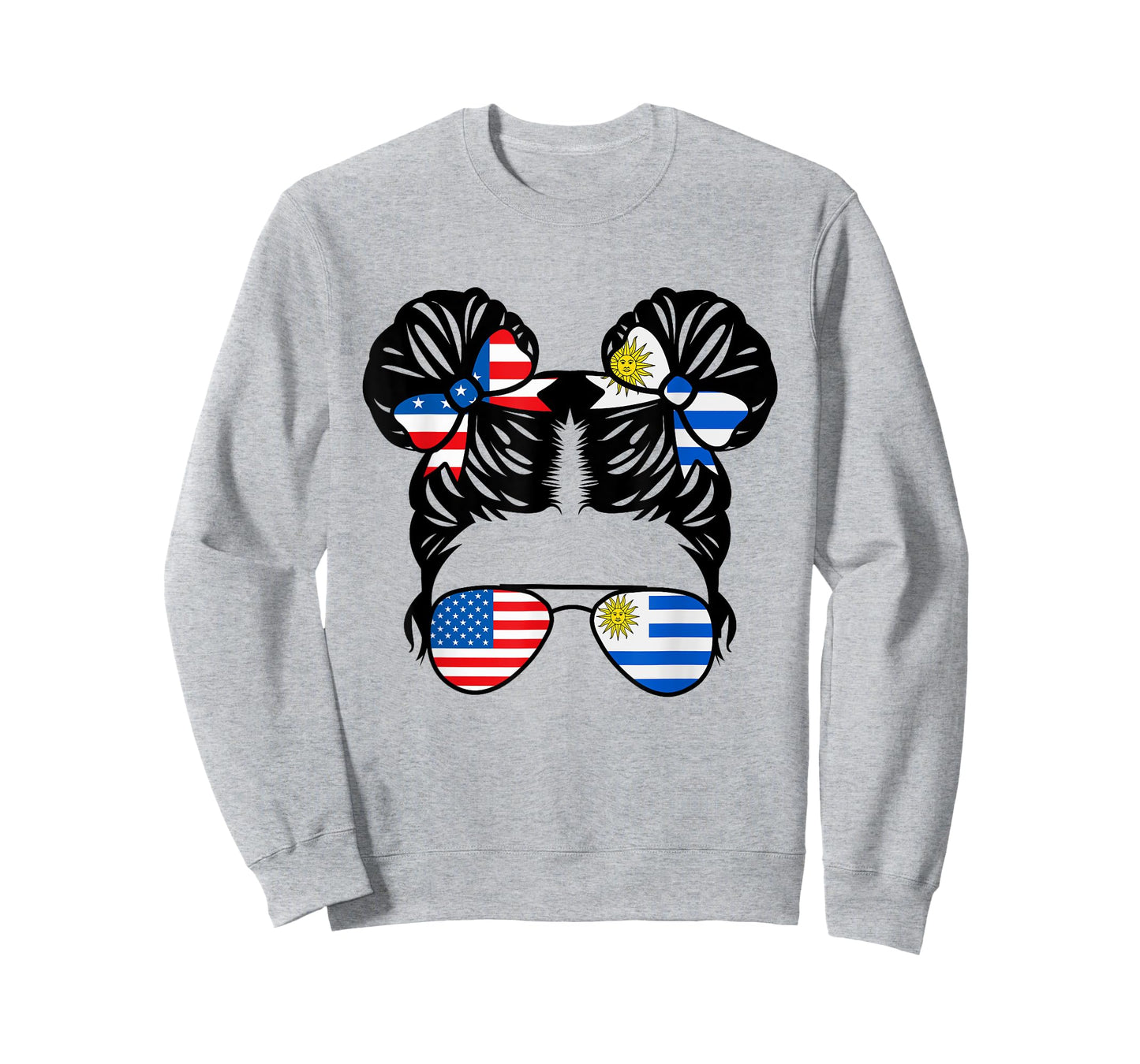 Half American Half Uruguayan Girl USA Uruguay Flag Patriot T-Shirt