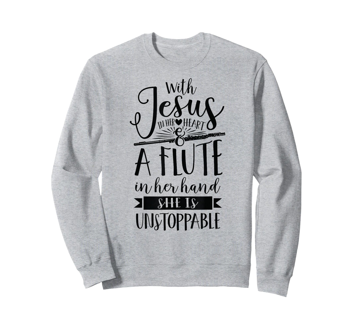 Jesus in her heart flute is unstoppable marching band Shirt T-Shirt
