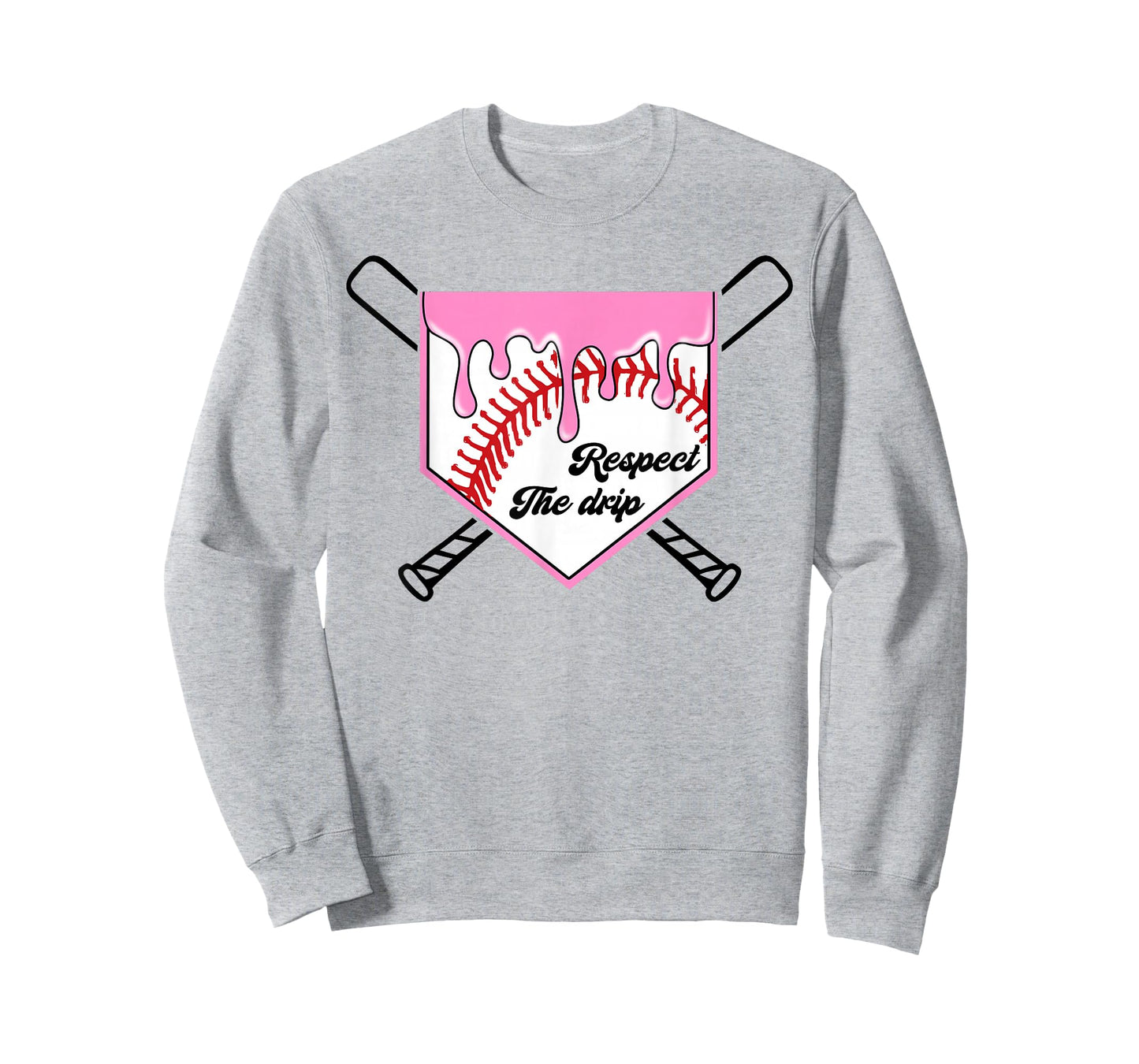 Baseball Drip Boys Home Plate Ice Cream Respect The Drip T-Shirt