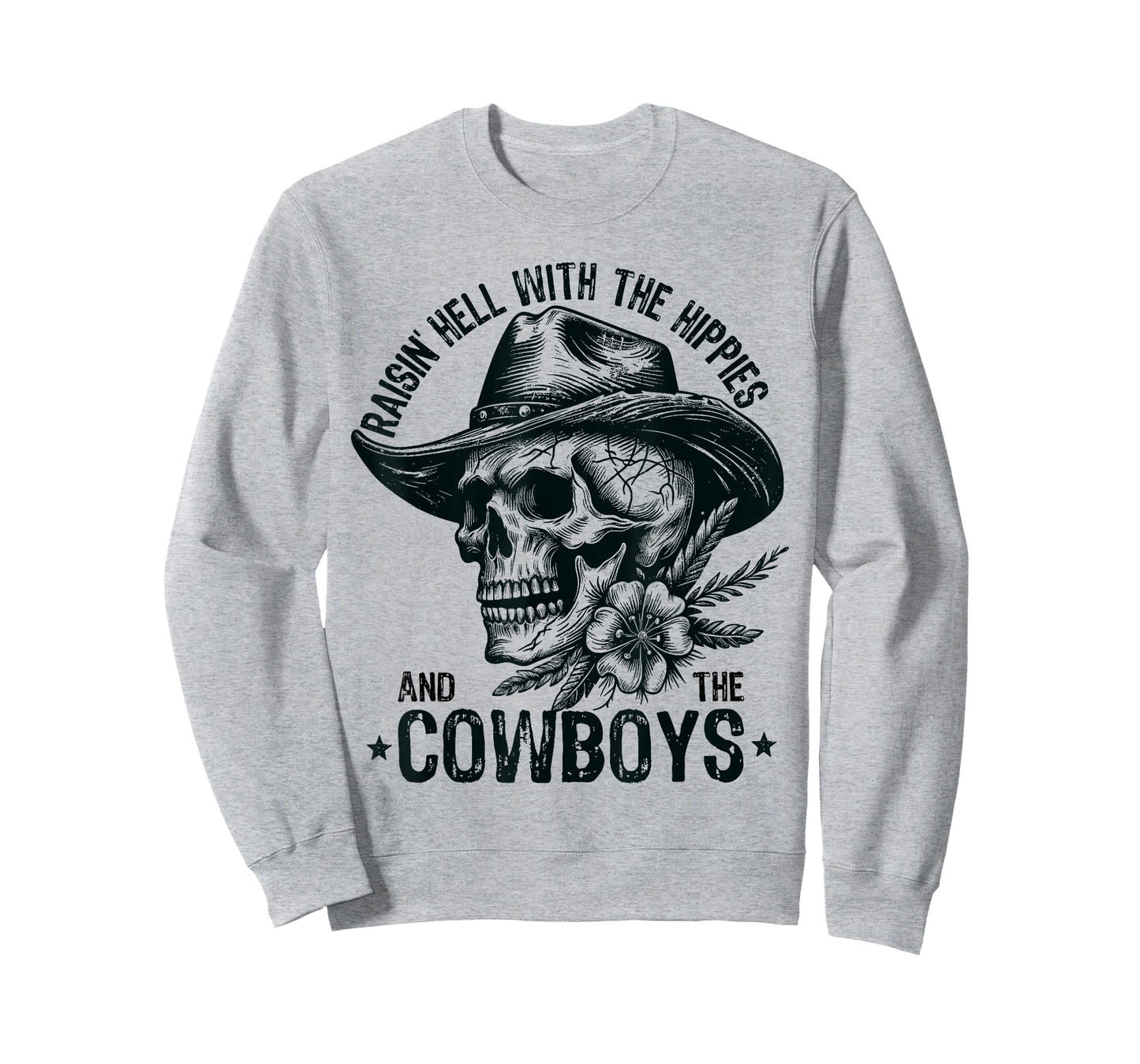 Raisin' Hell With The Hippies And The Cowboys Country T-Shirt