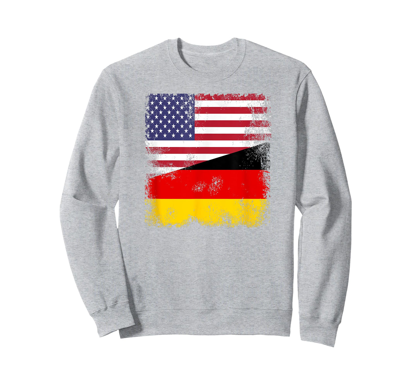 Half German Flag T-Shirt | Vintage Germany USA Gift T-Shirt