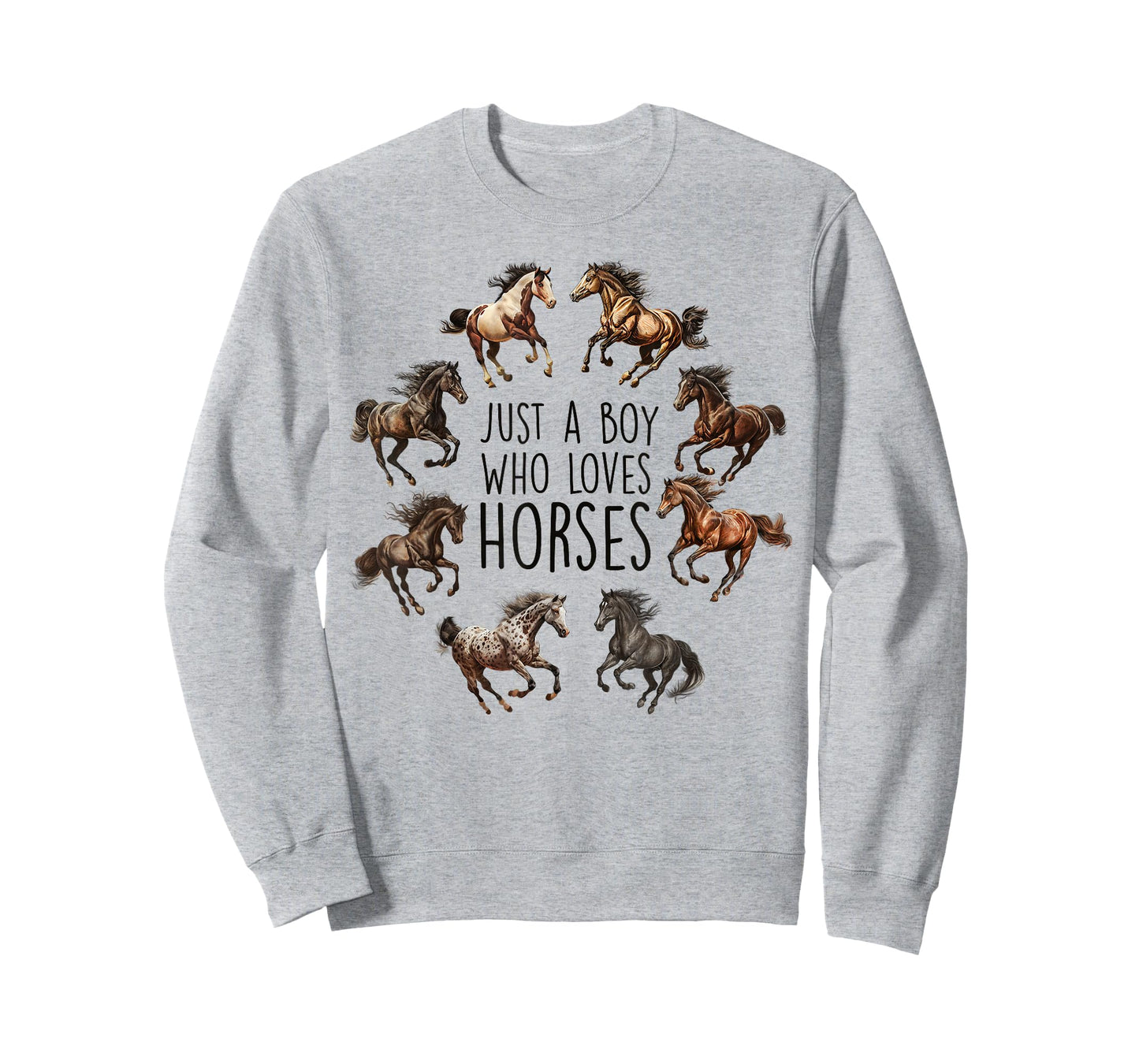 Just A Boy Who Loves Horses, Horse Breeds, Horseback Riding T-Shirt