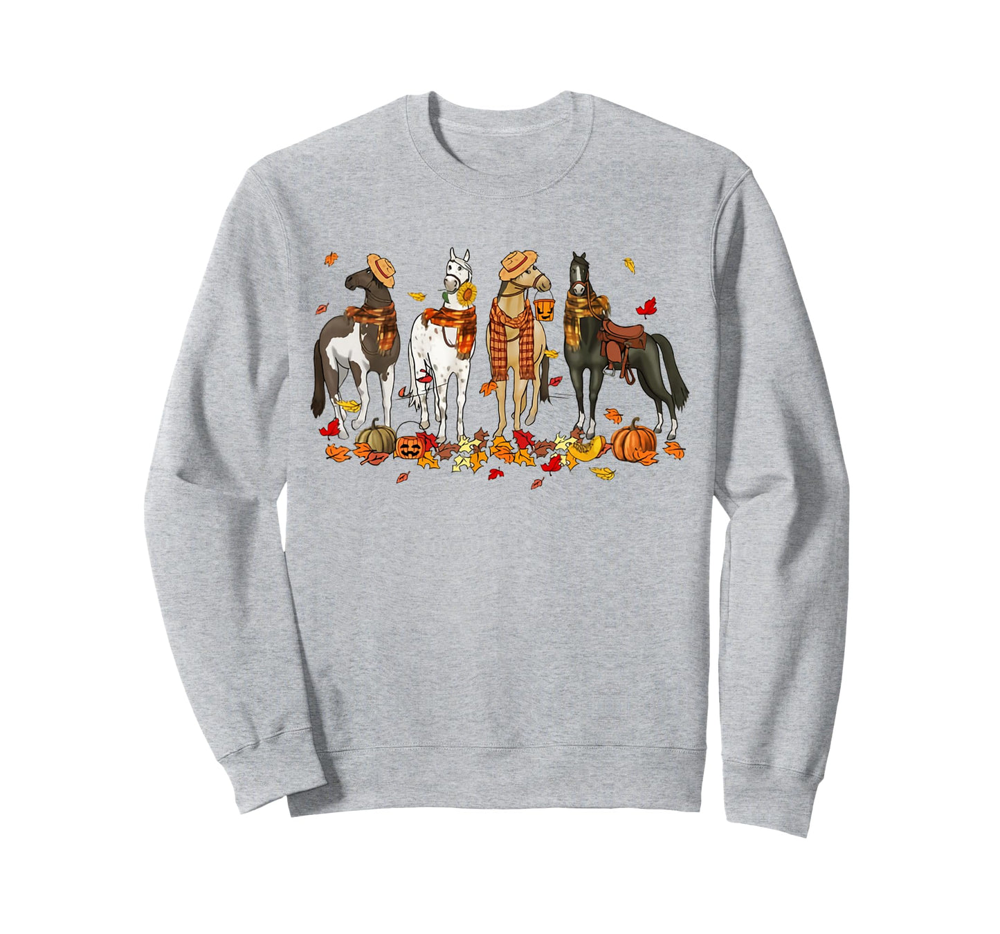Vintage Fall Horse Pumpkin Season Thanksgiving Farmer T-Shirt