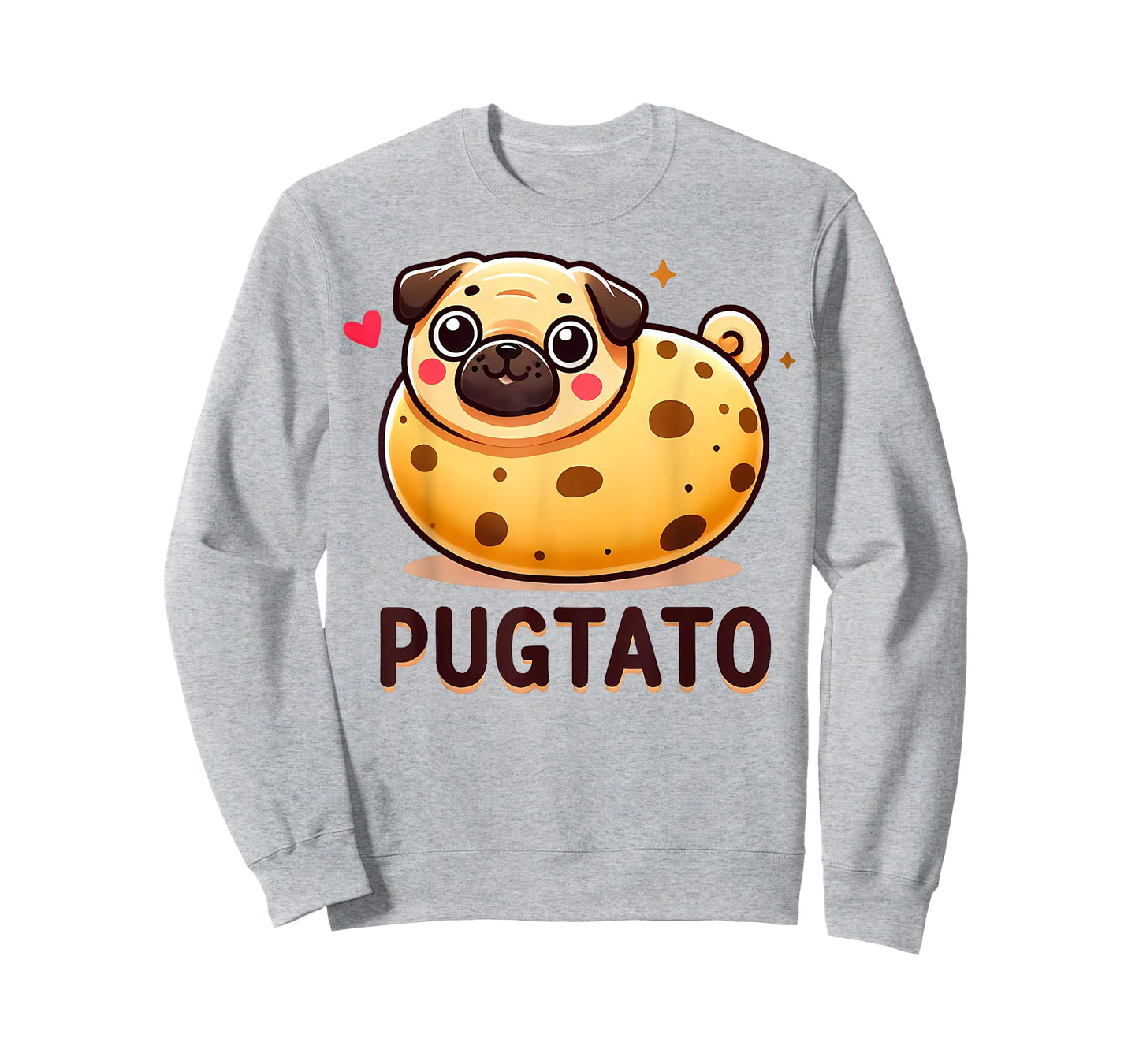 Pugtato Funny Pug Potato Dog Lover Pun T-Shirt for Men Women Girls Kids
