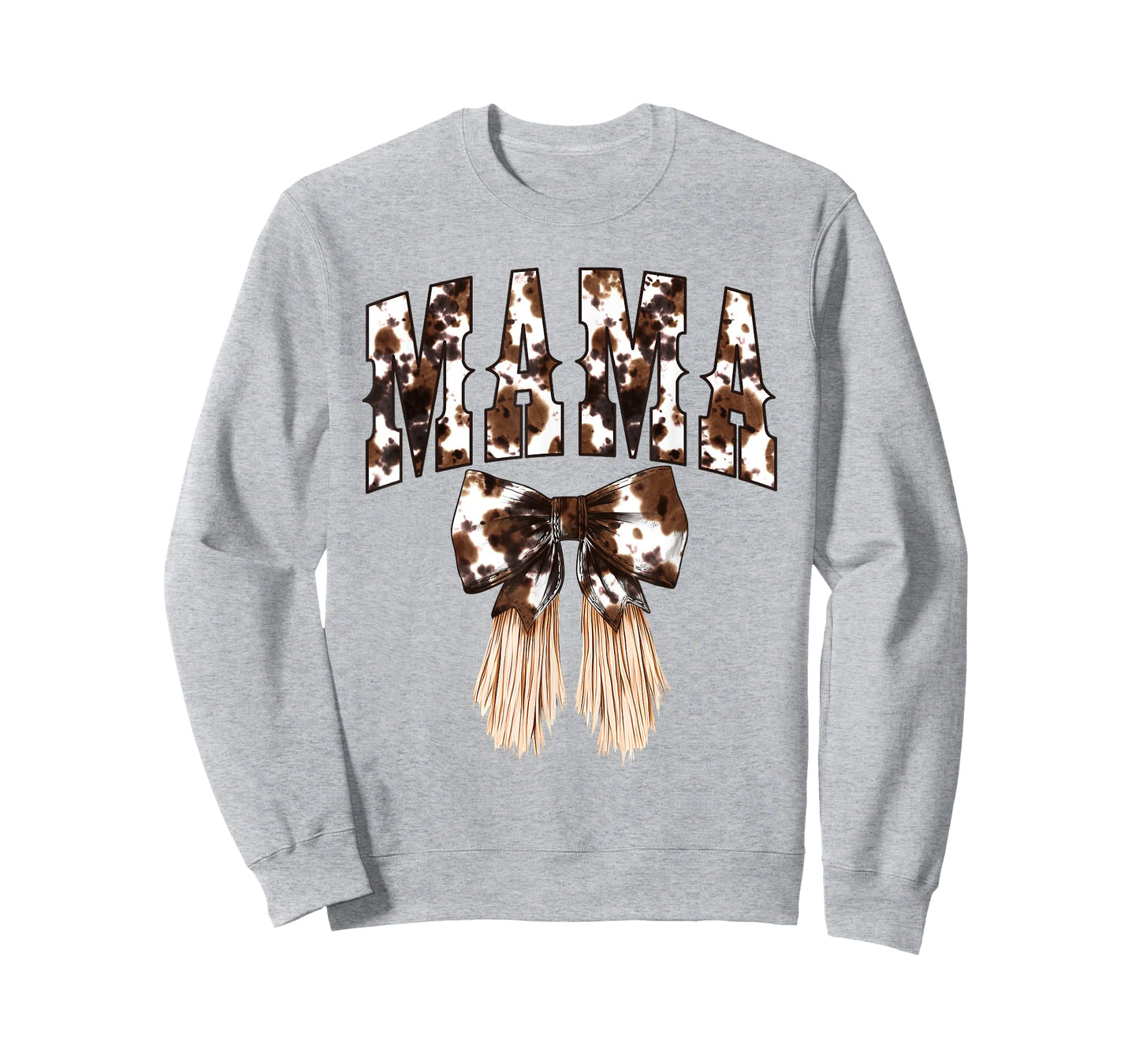 Vintage Western Cow Print Mama Coquette Bow Country Mom T-Shirt