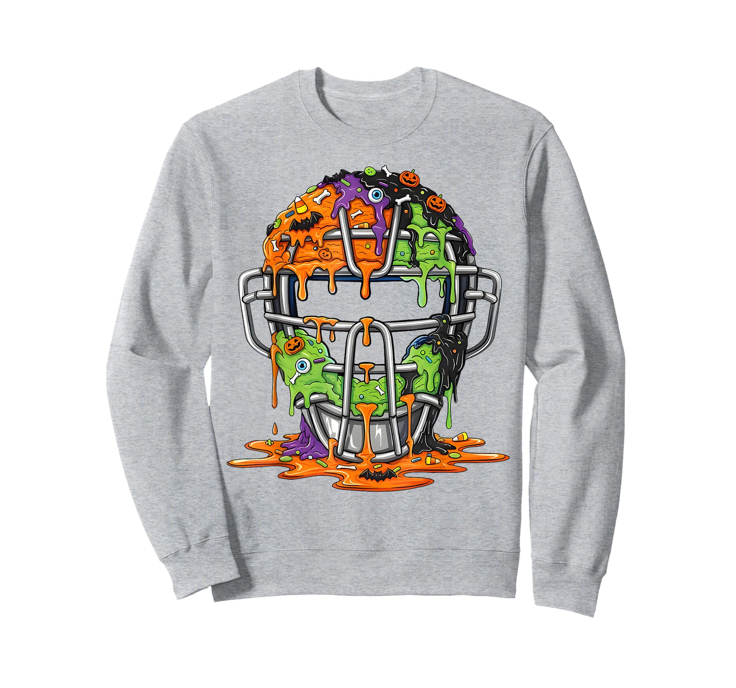Baseball Helmet Ice Cream Drip Halloween Men Boys Youth T-Shirt