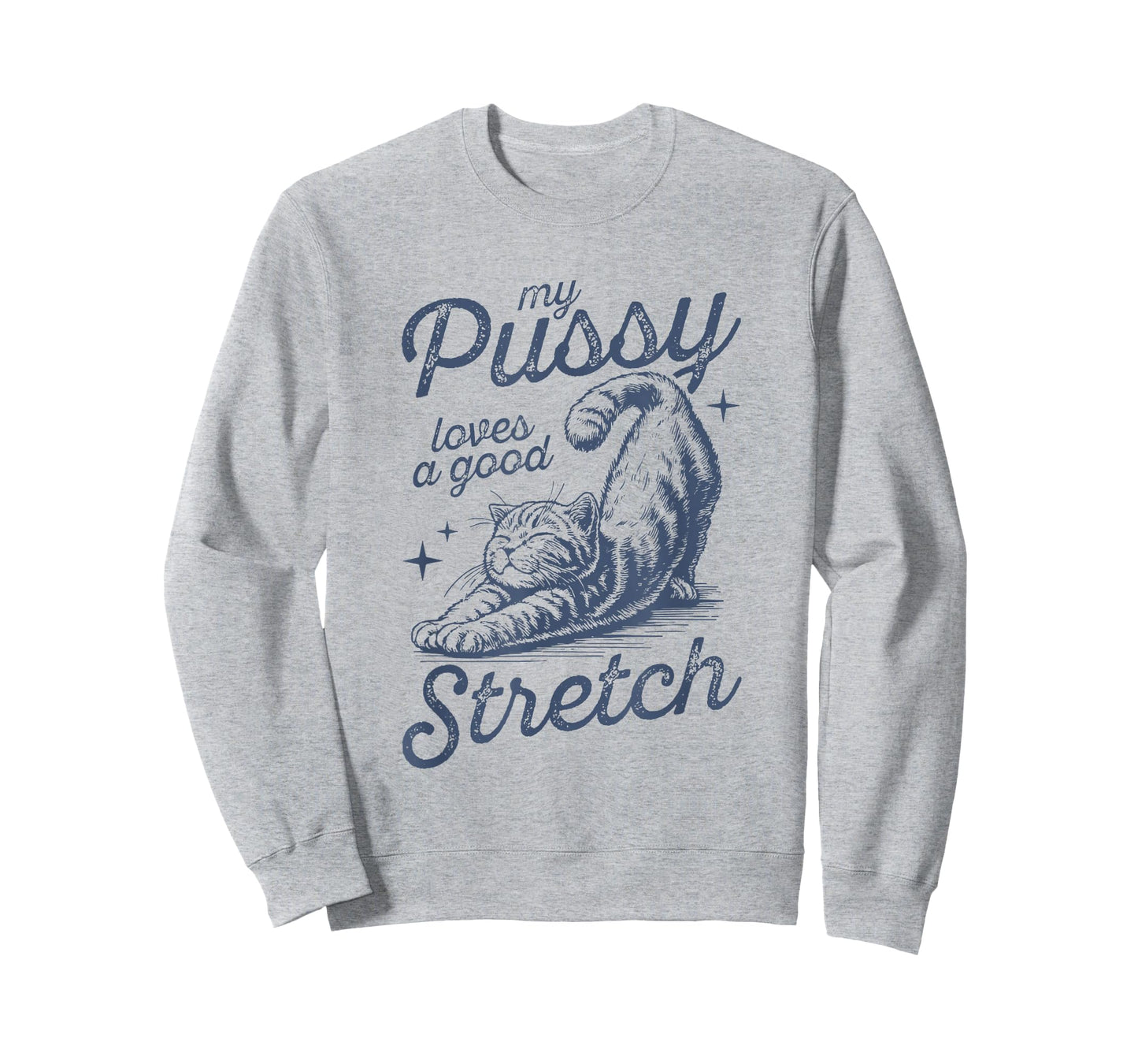 My Pussy Loves A Good Stretch Funny Meme T-Shirt