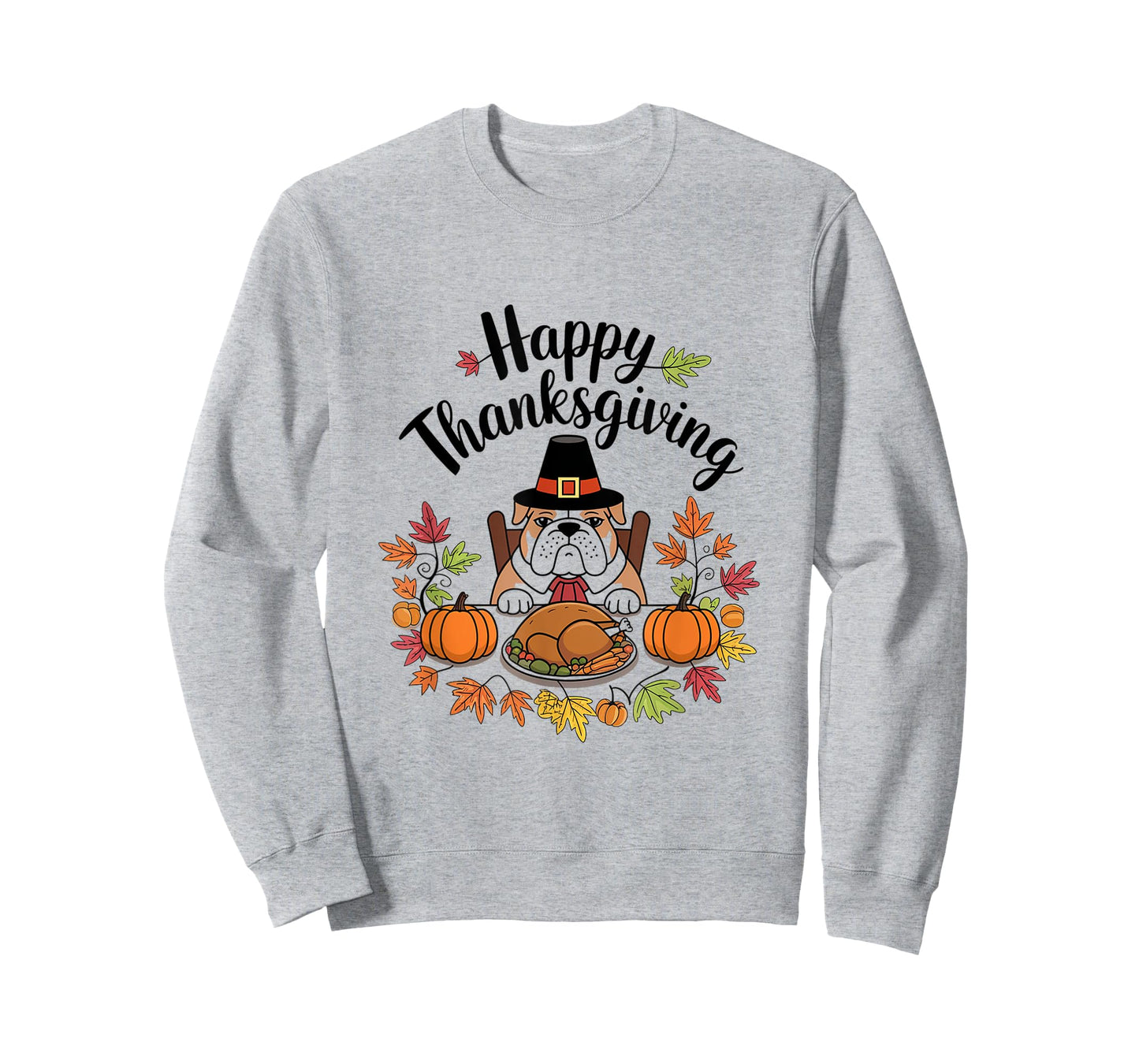 Lovers Cute Pug Turkey Dish Happy Funny Thanksgiving Gift T-Shirt