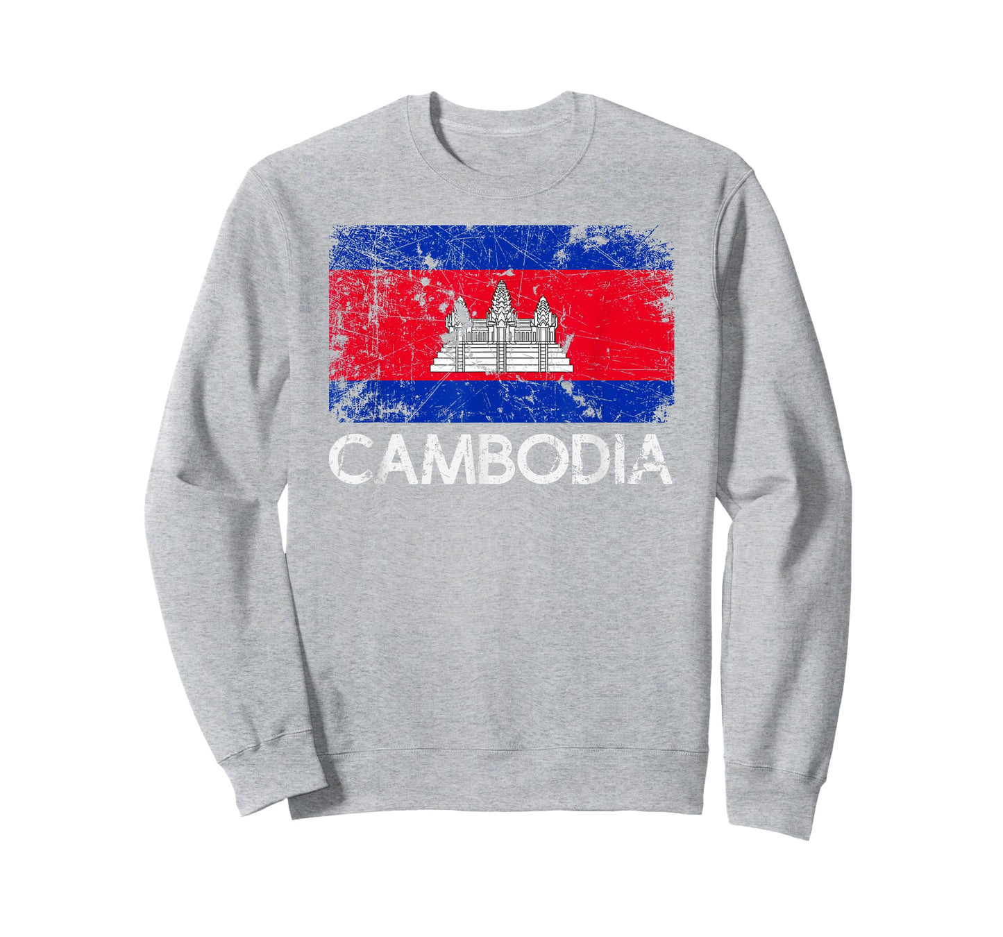 Cambodian Flag T-Shirt | Vintage Made In Cambodia Gift T-Shirt