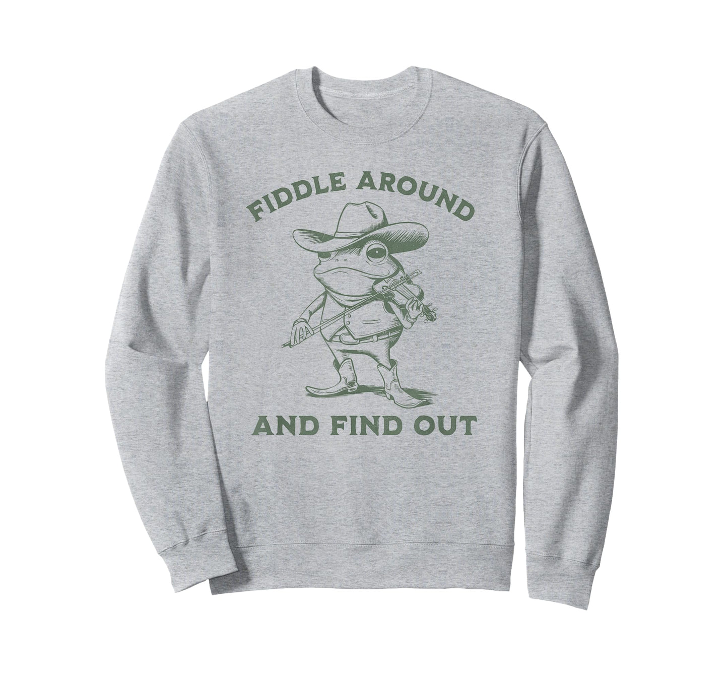 Funny Frog Fiddle Around and Find Out Cowboy Country Music T-Shirt