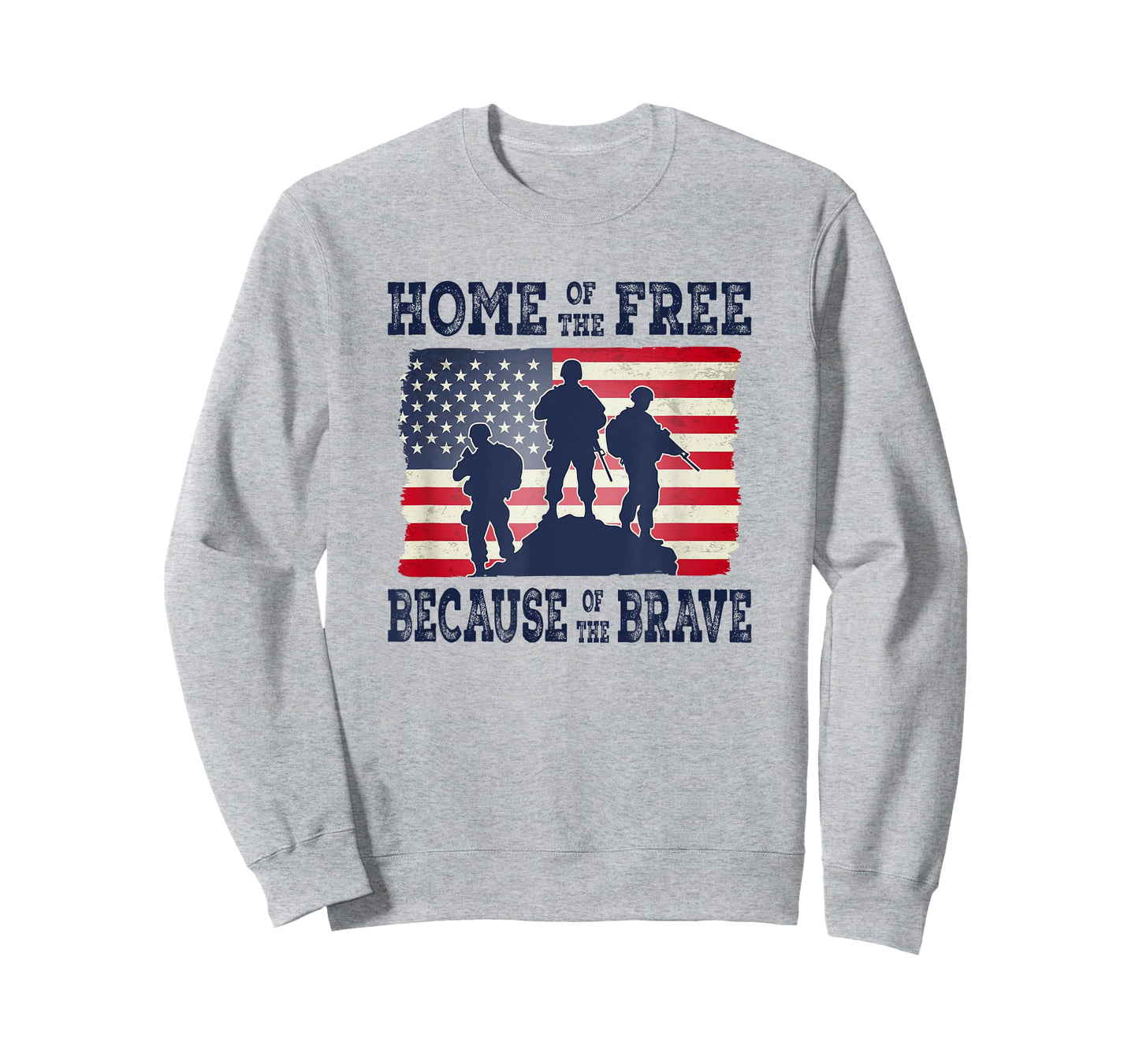 Home of The Free US Soldiers Patriotic Tribute T-Shirt