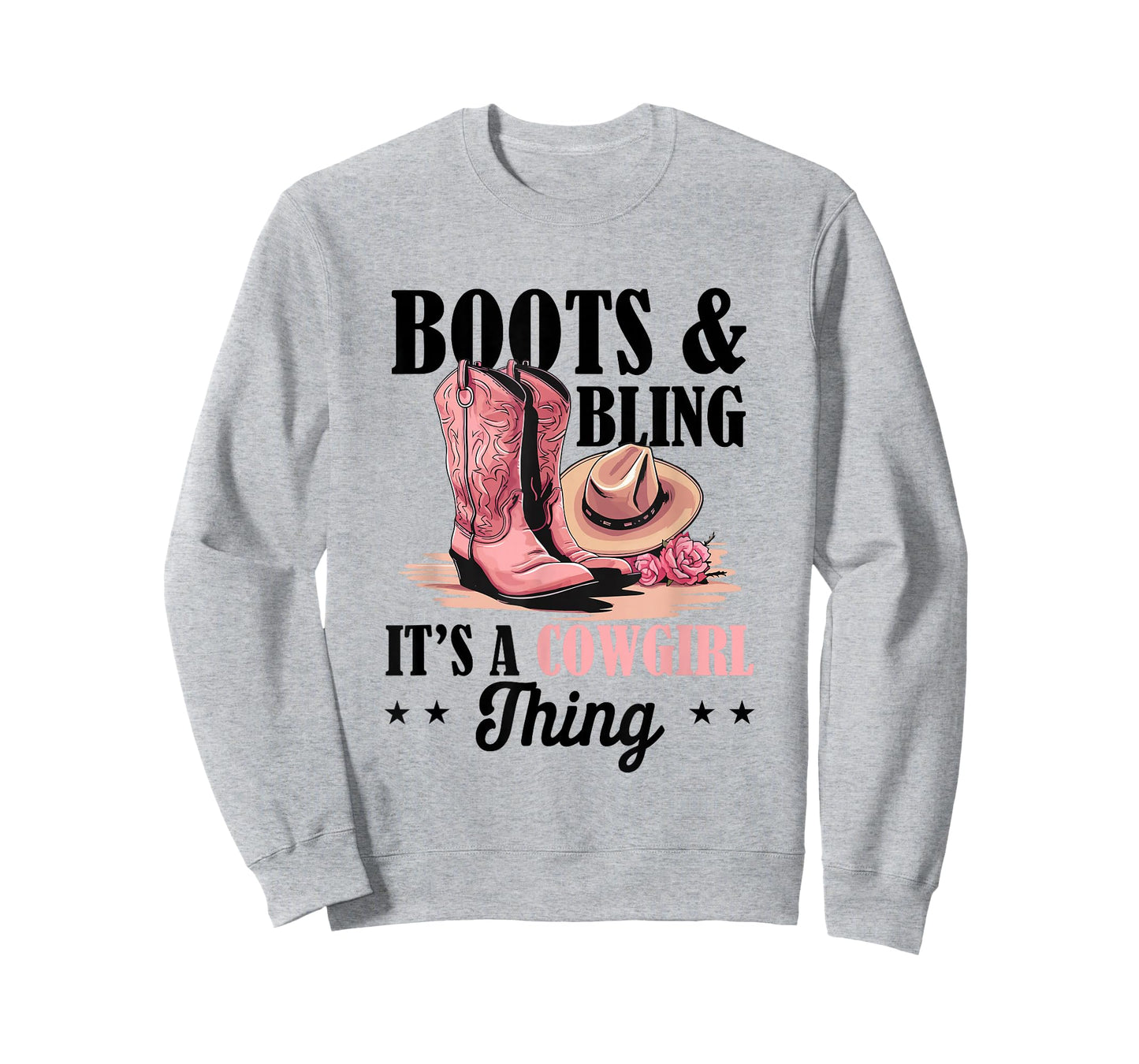 Rodeo Western Country Southern Cowgirl hat - Boots & Bling T-Shirt