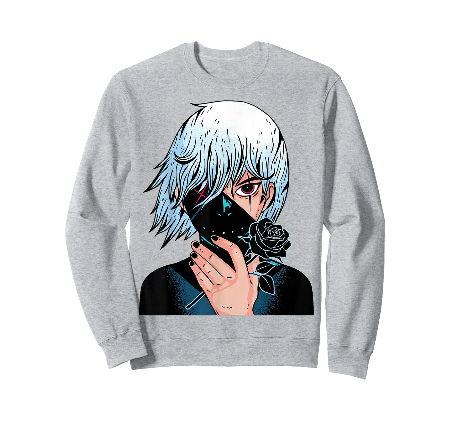 Black Roses - Alt Aesthetic - Anime Manga Pink T-Shirt