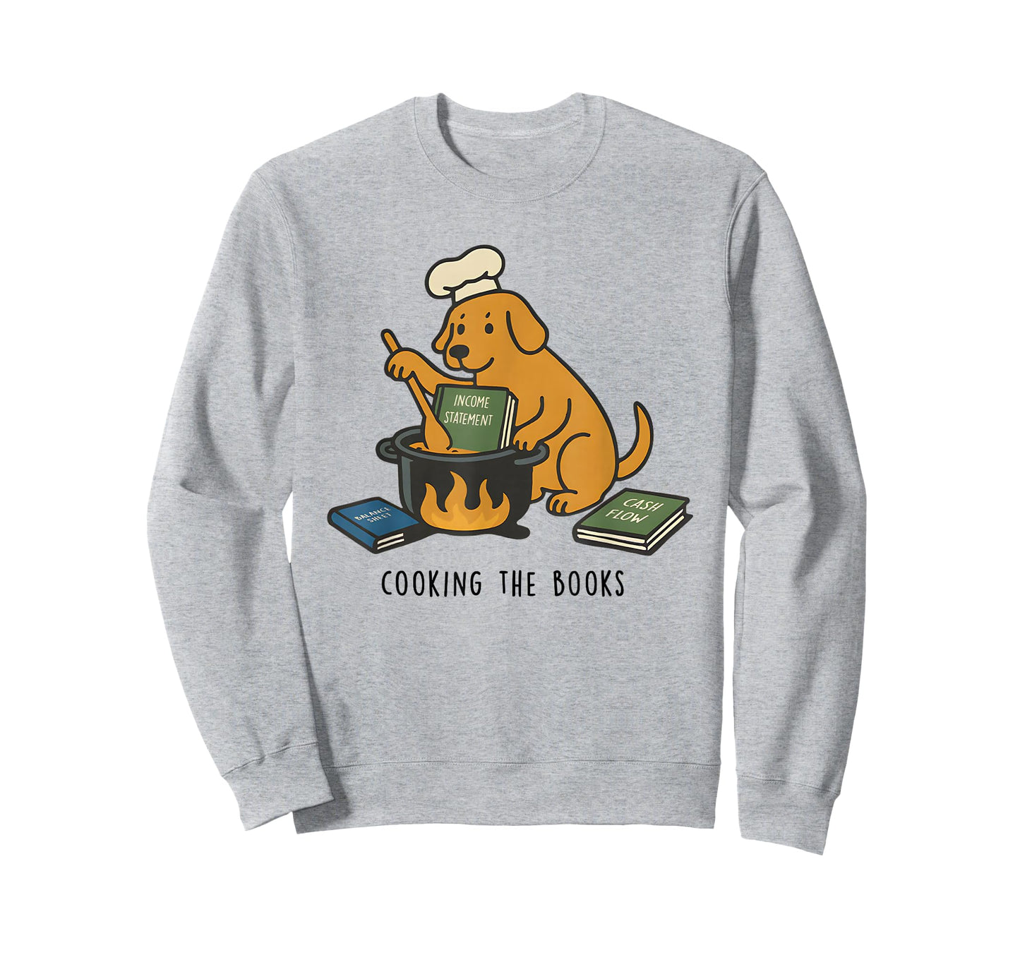 Dog Cooking The Books T-Shirt