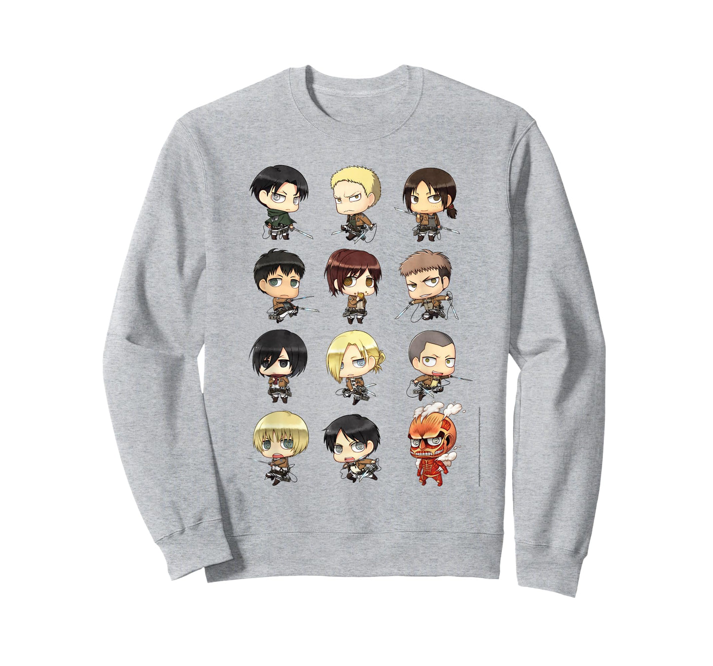 Attack on Titan Chibi All Characters Anime T-Shirt