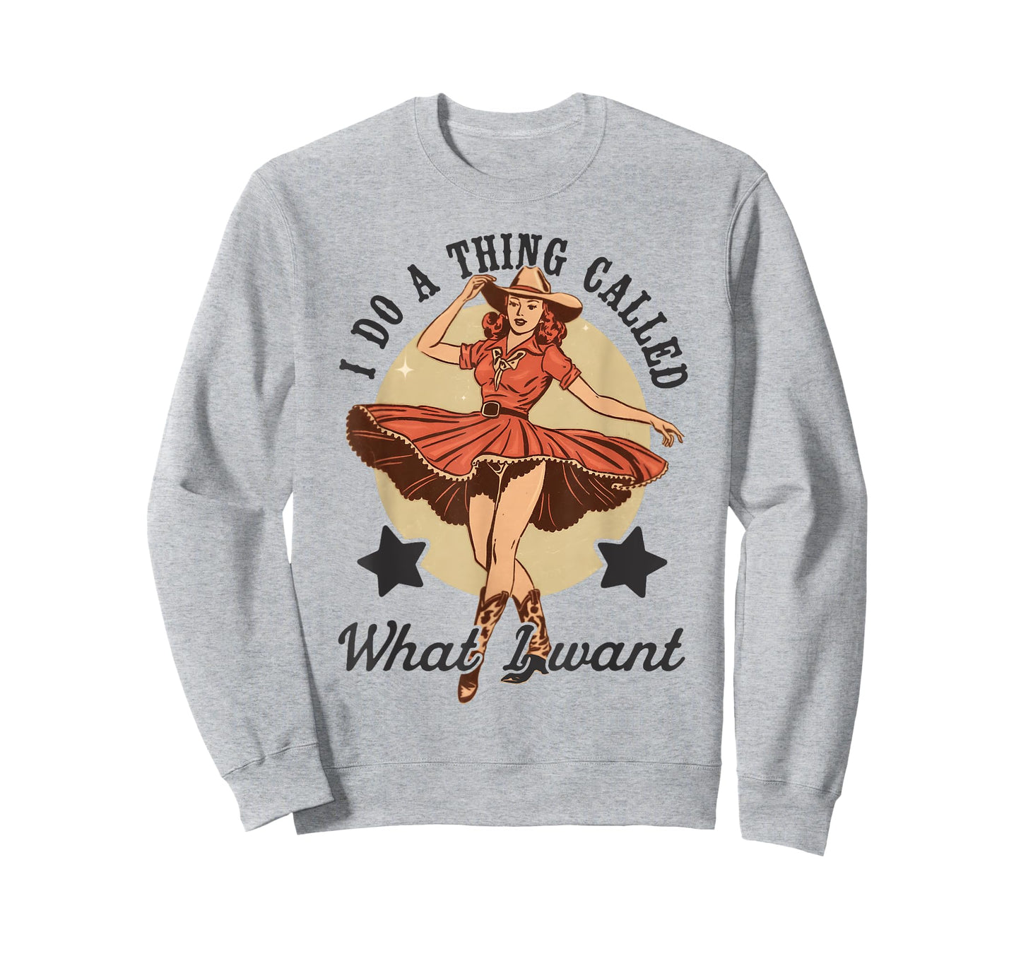 I Do A Thing Called What I Want Vintage Western Cowgirl T-Shirt