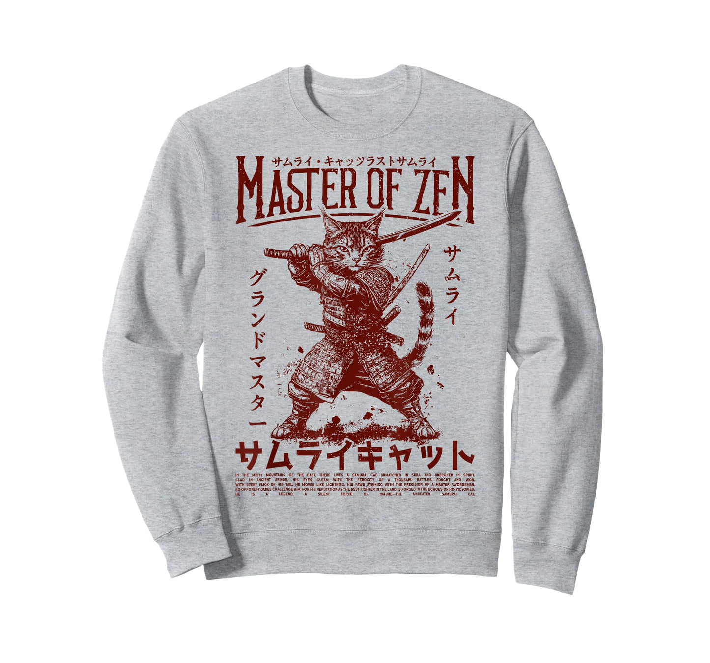 Samurai Cat Warrior Ukiyo Otaku Streetwear Cat Samurai T-Shirt