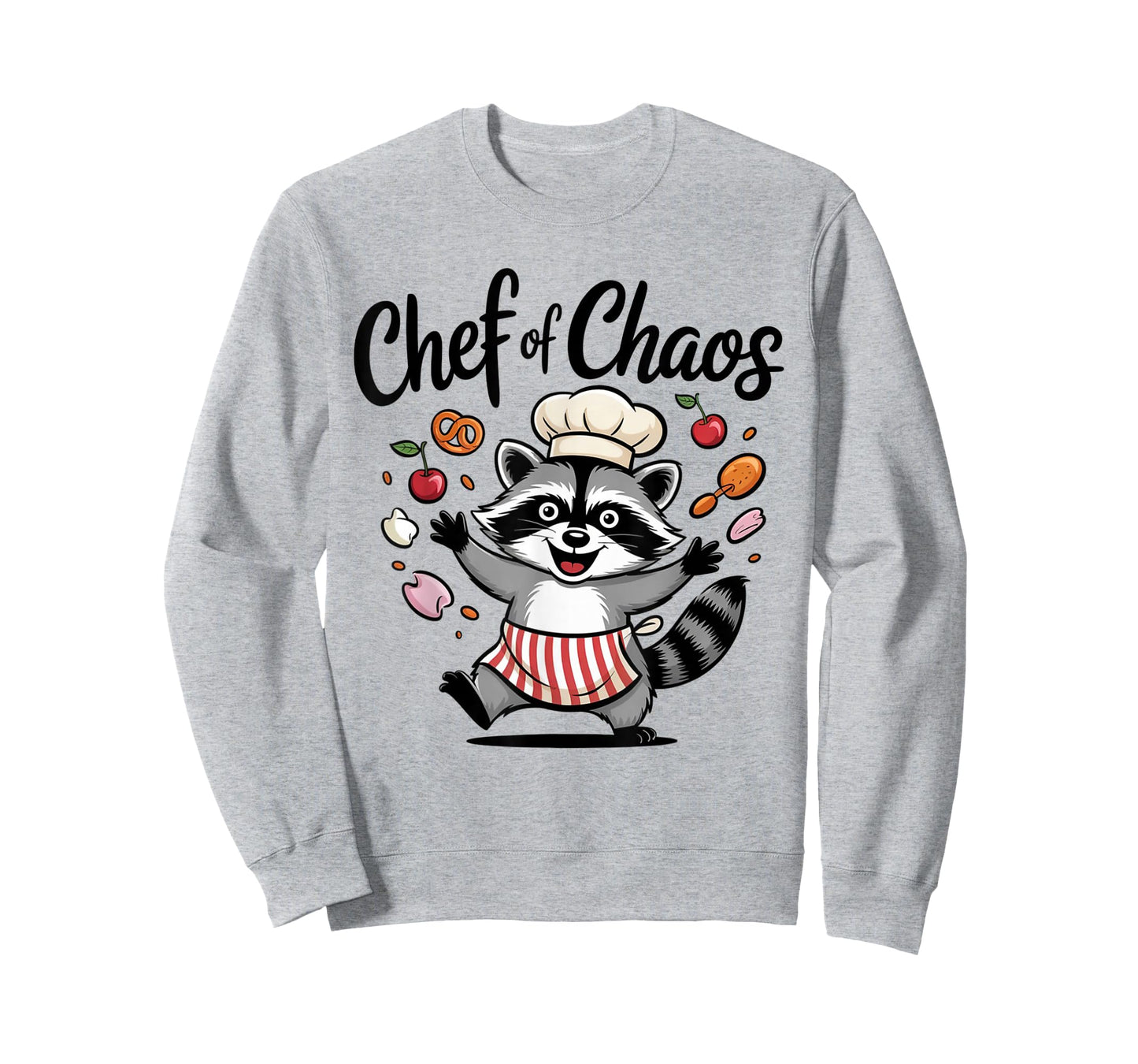 Chef of Chaos Raccoon Funny Cooking Kitchen Retro T-Shirt
