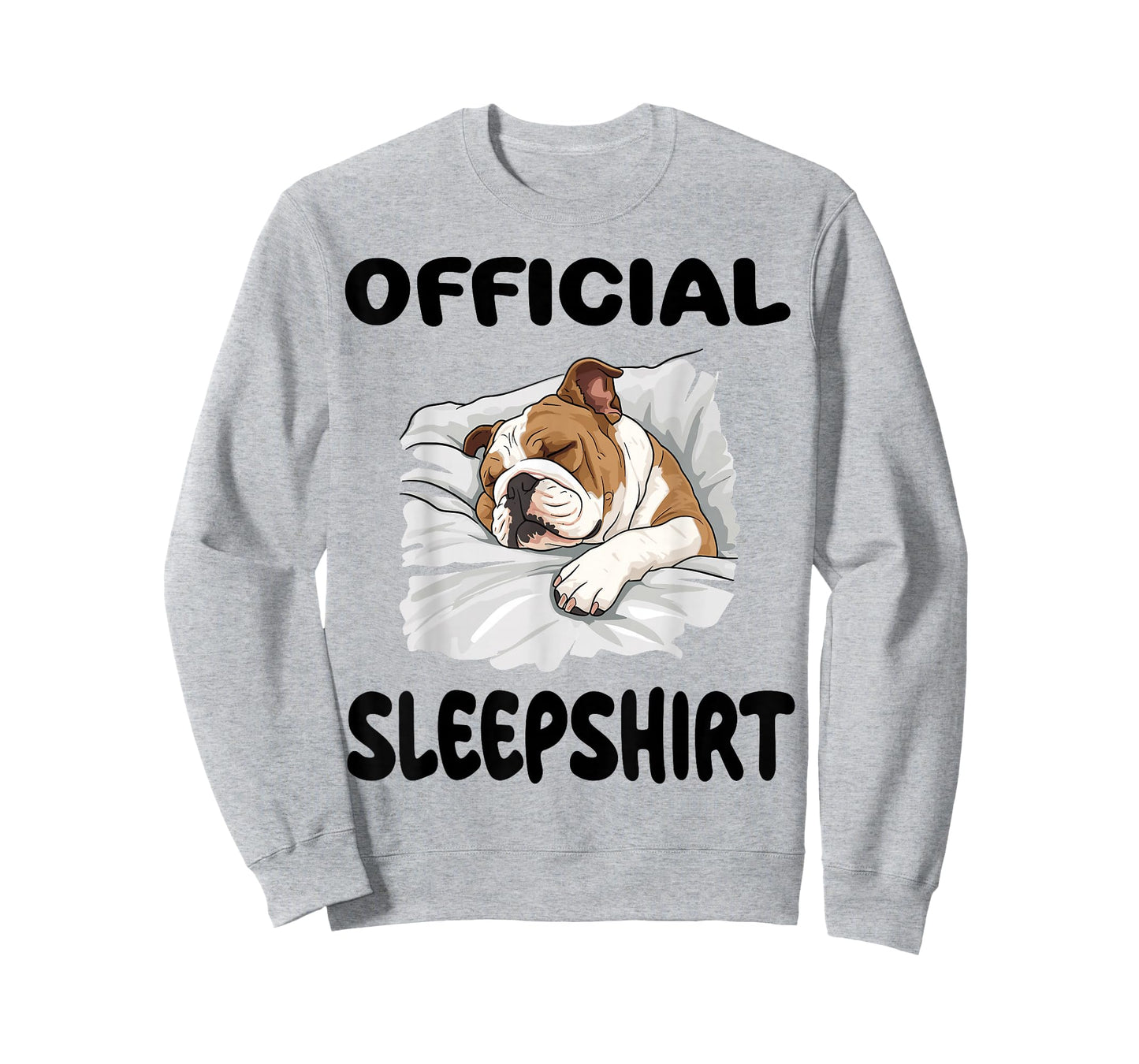 English Bulldog Dog Official Sleepshirt Pajamas Nightgown T-Shirt for Men Women Girls Kids