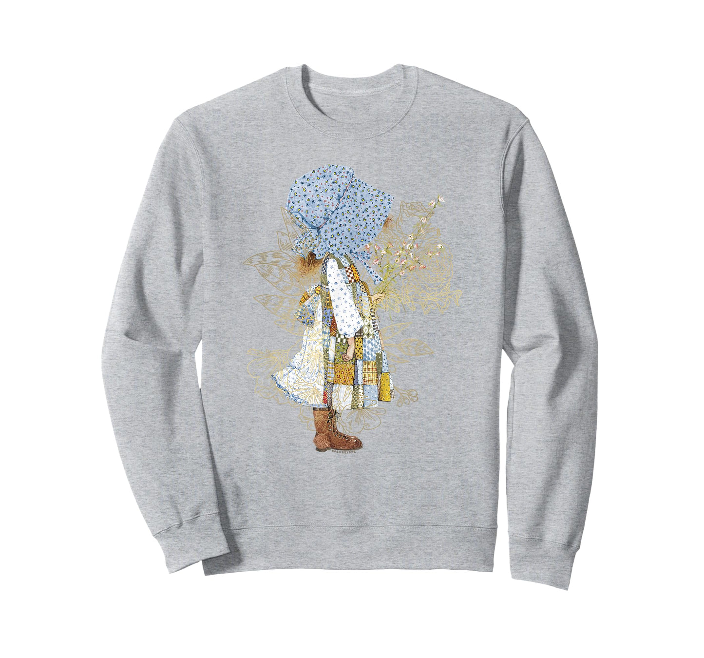Holly Hobbie County Girl Holding Flowers Sweet Vintage T-Shirt