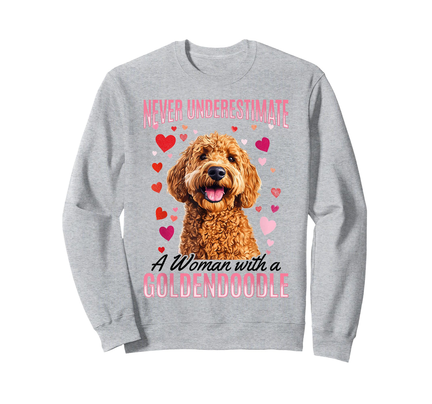 Goldendoodle Dog Breed Never Underestimate a Woman with a T-Shirt