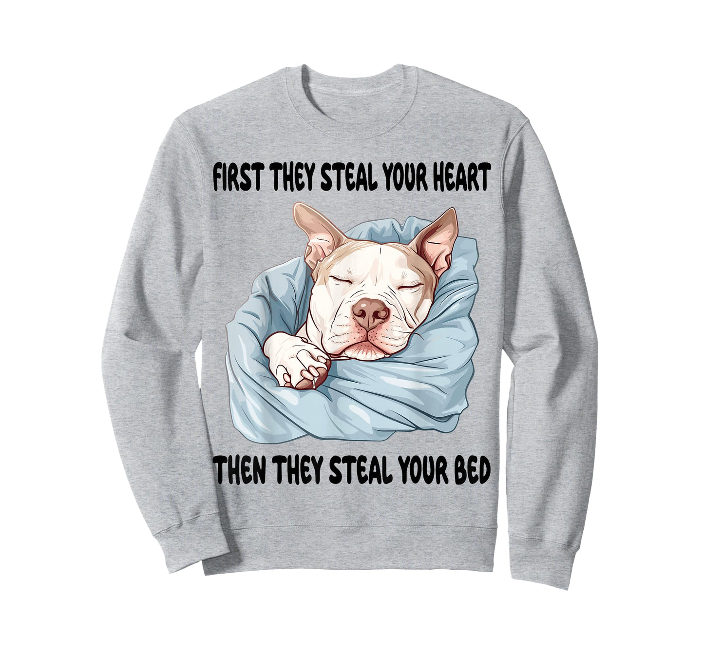 Pitbull Sleeping Pajamas Nightgown T-Shirt