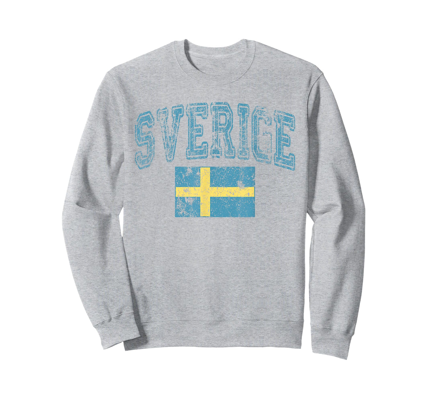 Vintage Retro Faded Sverige Sweden Flag Swedish Pride T-Shirt
